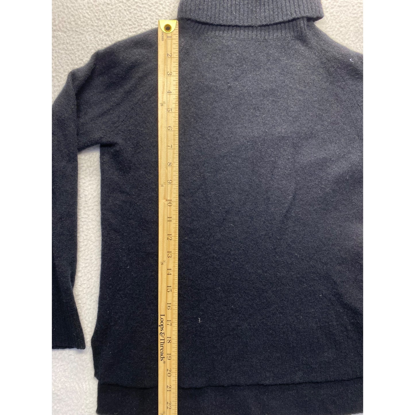 41 Hawthorn Small Black 100% Cashmere Turtleneck Sweater #7133