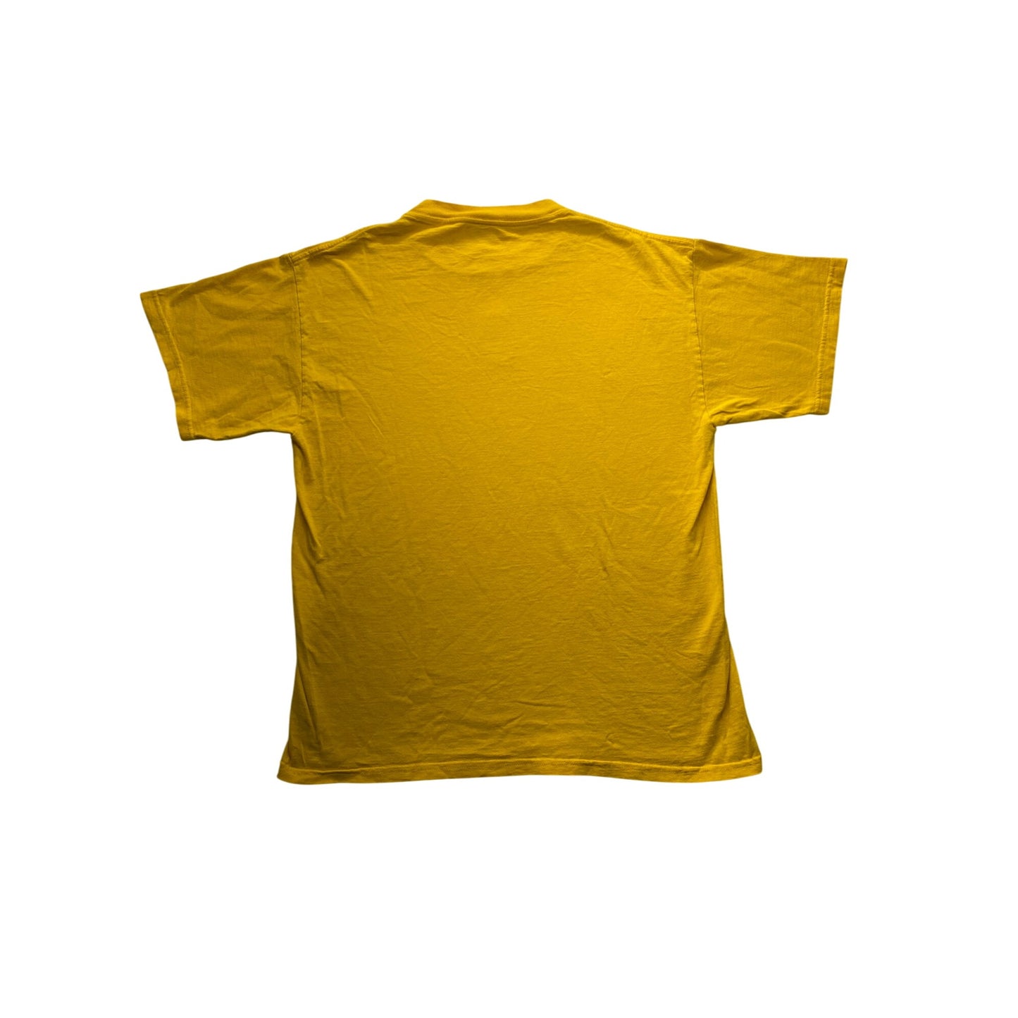 Vintage Nike Yellow Cotton T-Shirt Size L #5867