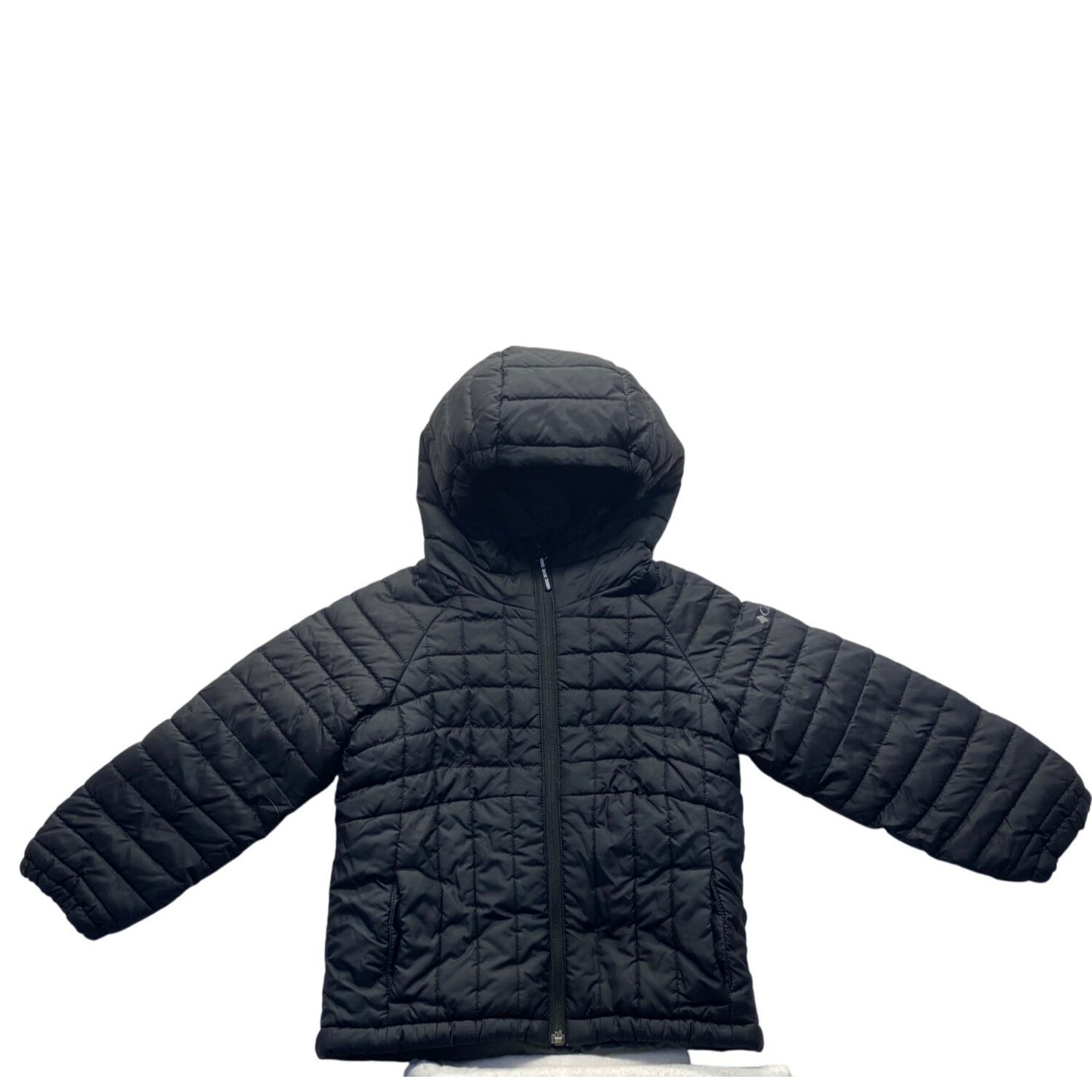 Columbia Kids Black Hooded Puffer Jacket XXS #5894