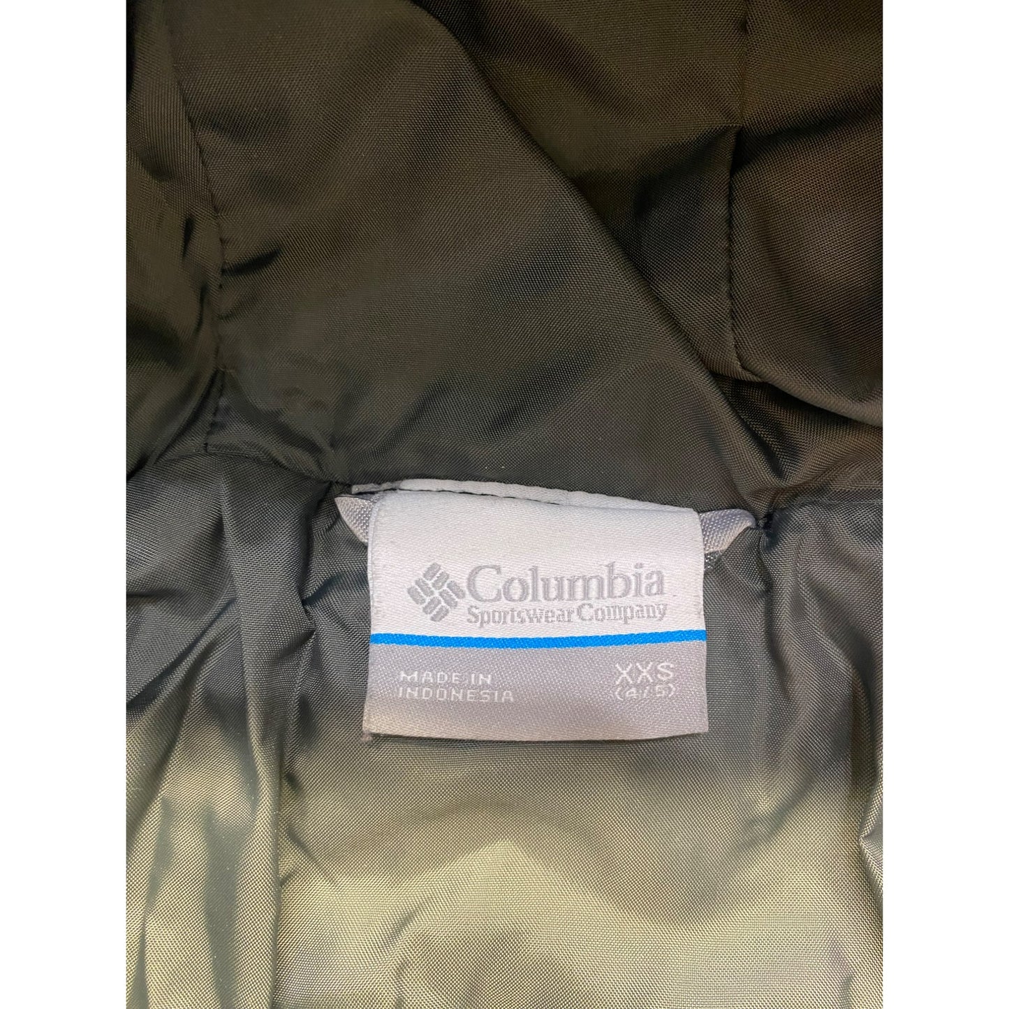 Columbia Kids Black Hooded Puffer Jacket XXS #5894