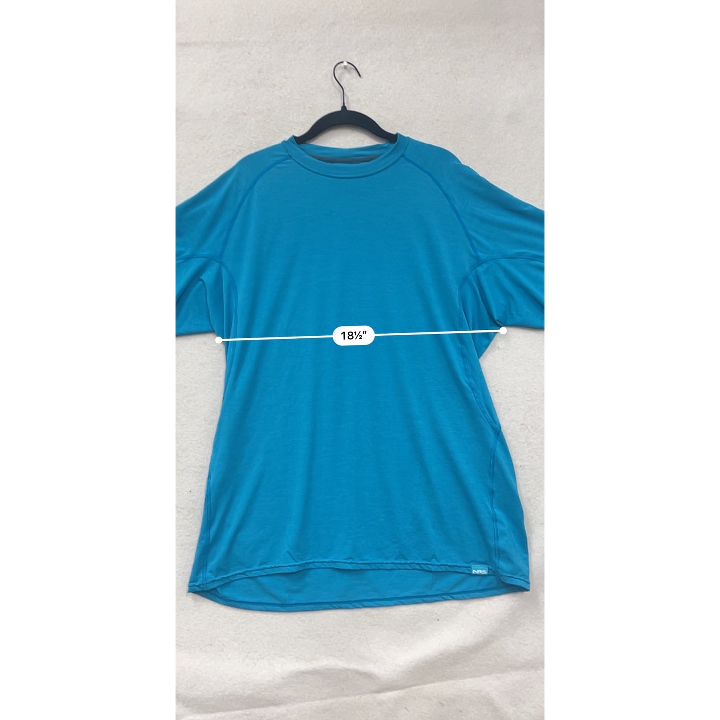 NRS Mens XL UPF 50+ Sun Protection Blue Short Sleeve Moisture-Wicking T-Shirt #8871