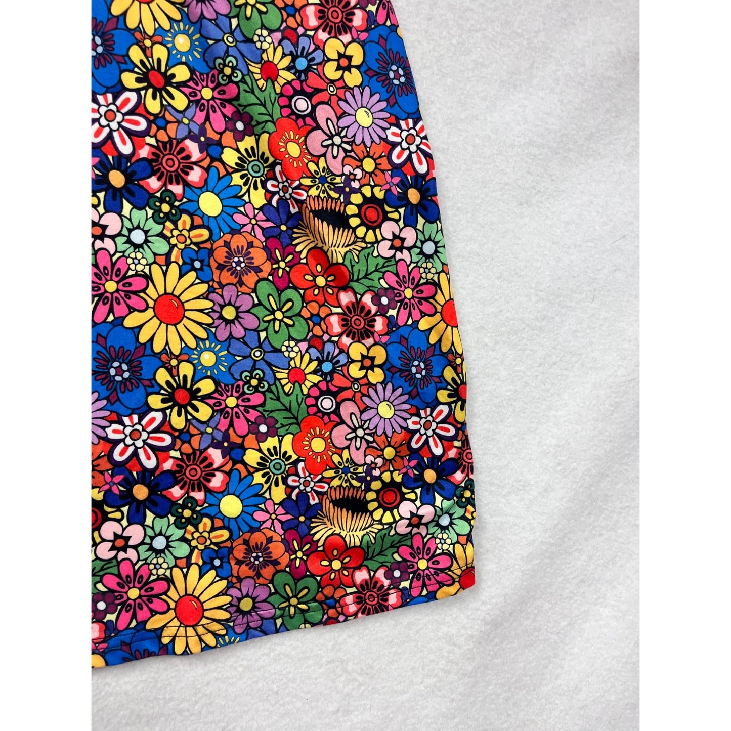 Floral Print Womens Skort 3XL Kimmery Colorful Stretchy Pull-On Casual Fit #6778