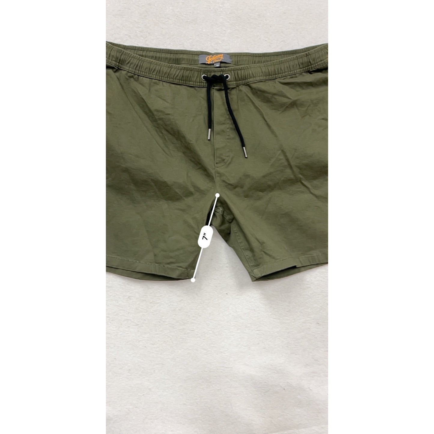 Johnny Bigg Mens Olive Green Elastic Waist Shorts Size 46 #785A