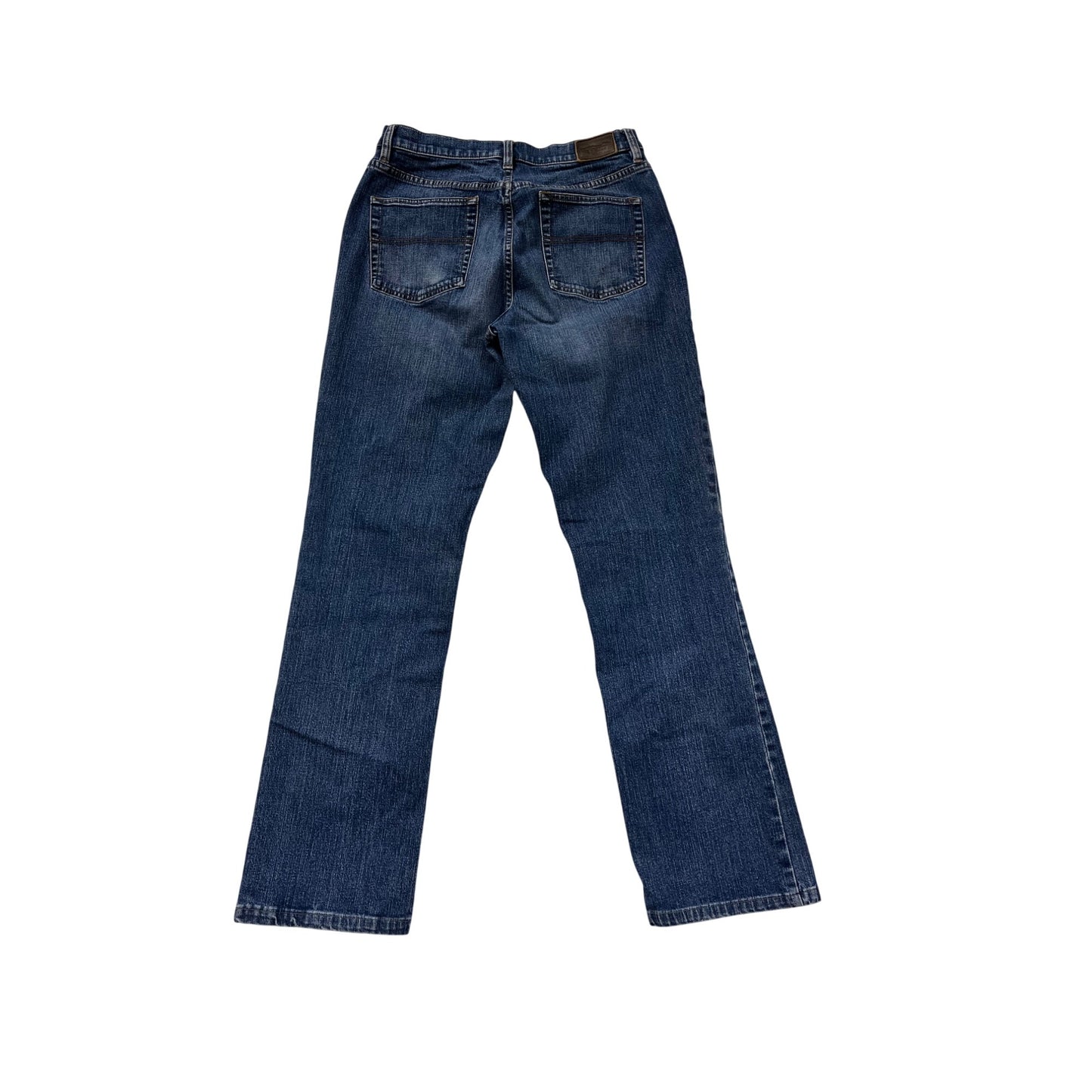 L.L.Bean Womens 10T Straight-Leg Blue Denim Jeans #8053
