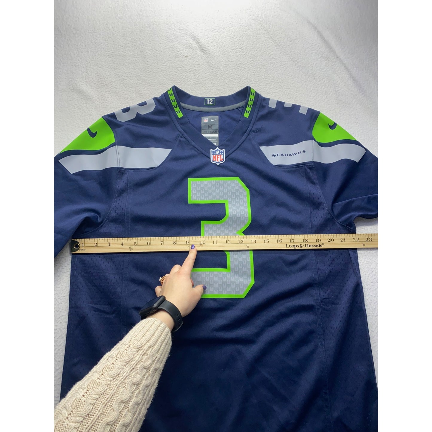 Nike NFL Seattle Seahawks Russell Wilson On Field Jersey #5868