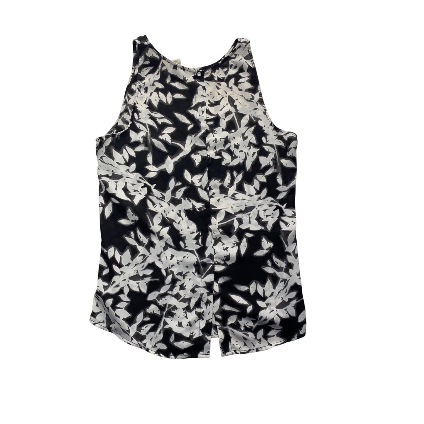 Mercer & Madison Womens Black & White Floral Sleeveless Blouse #7319