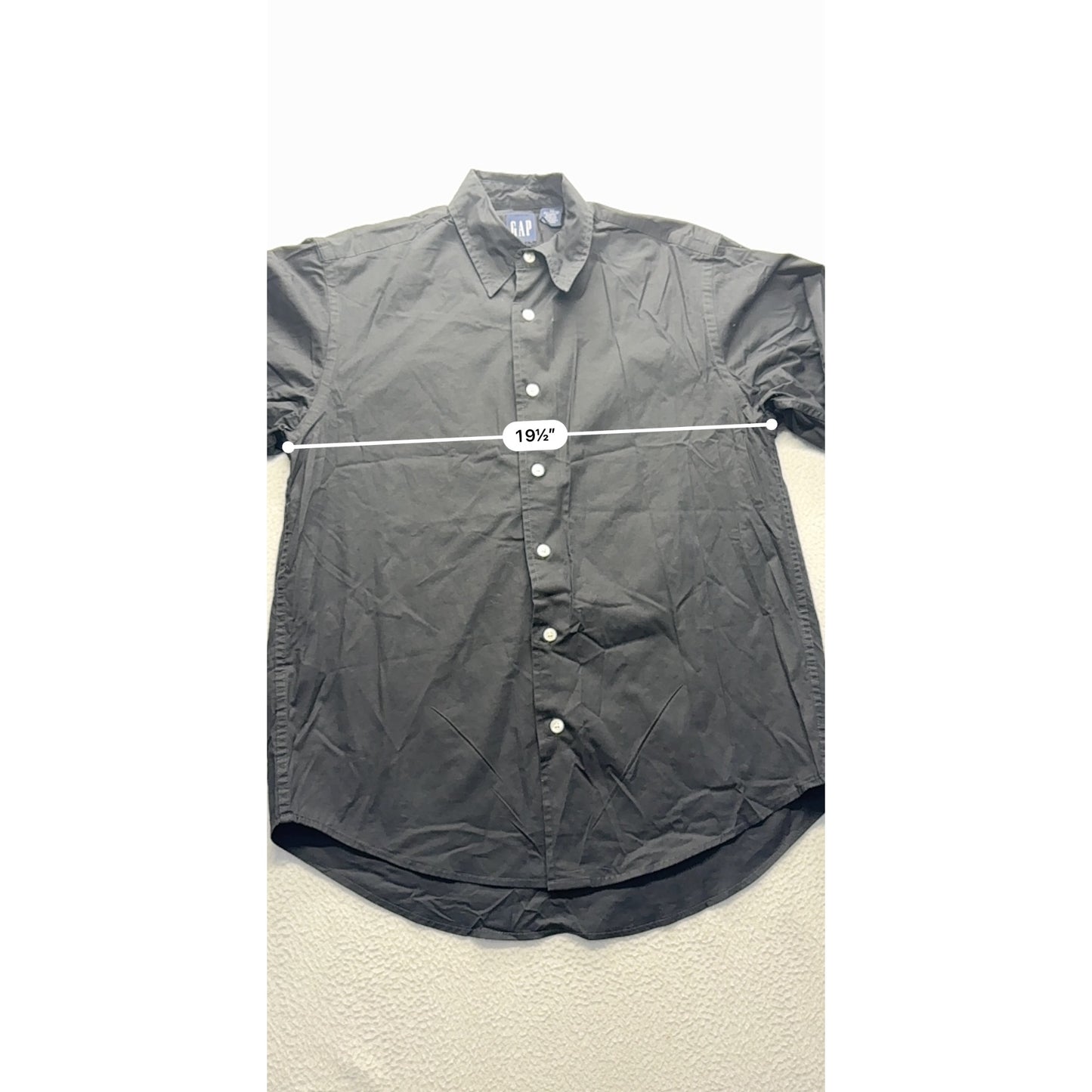 Gap Mens Black Long-Sleeve Button-Up Shirt XS #7630