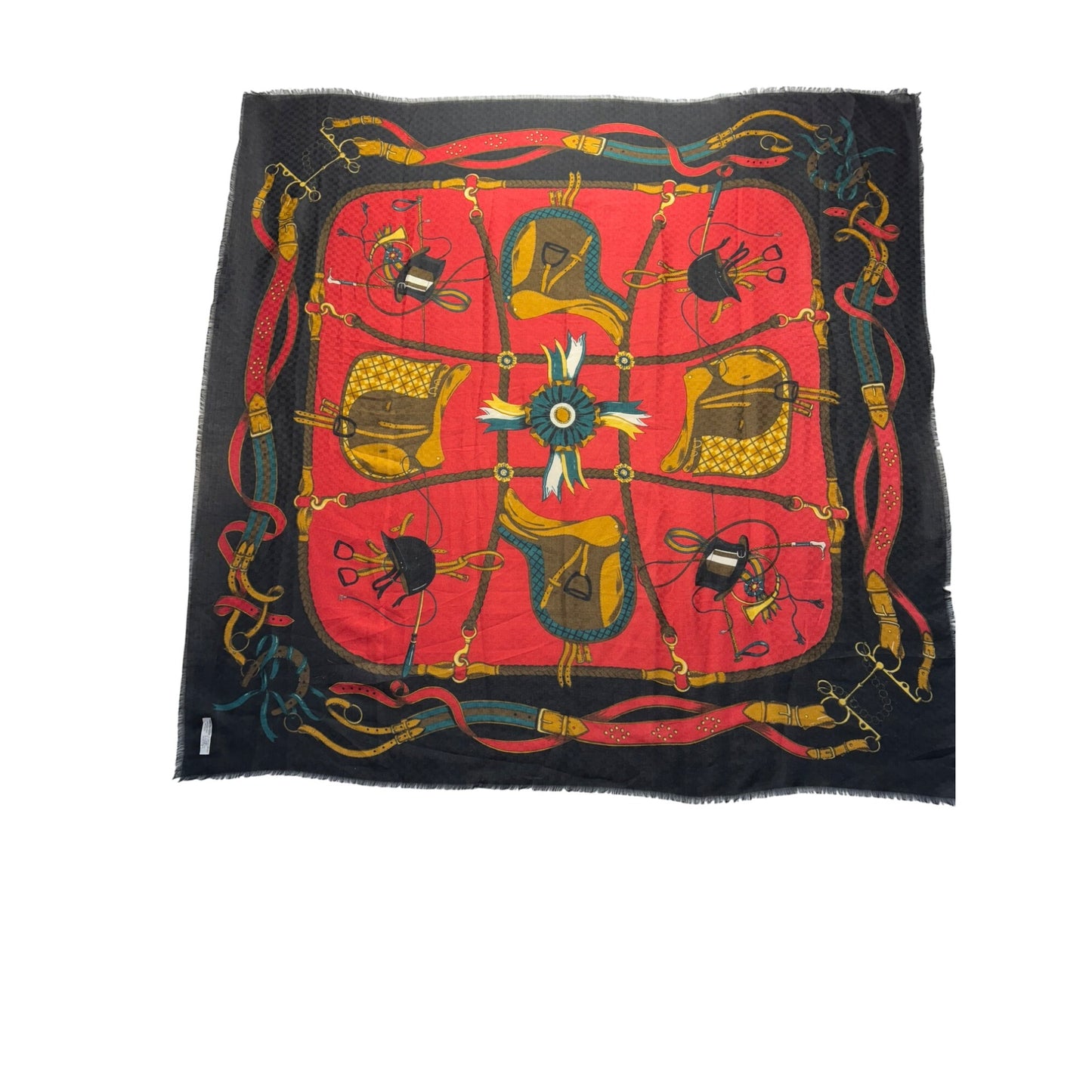 Vintage Equestrian Scarf #5805