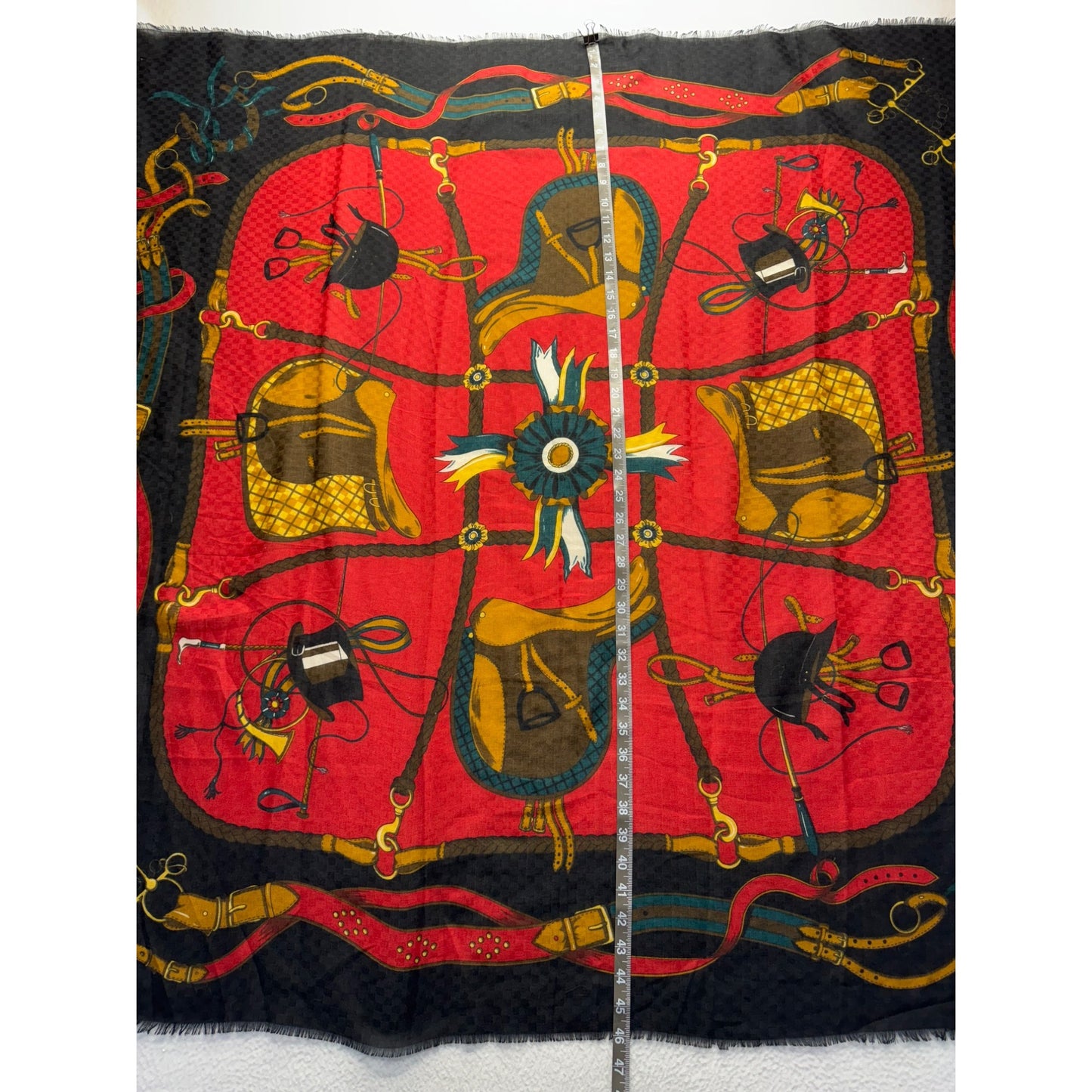 Vintage Equestrian Scarf #5805