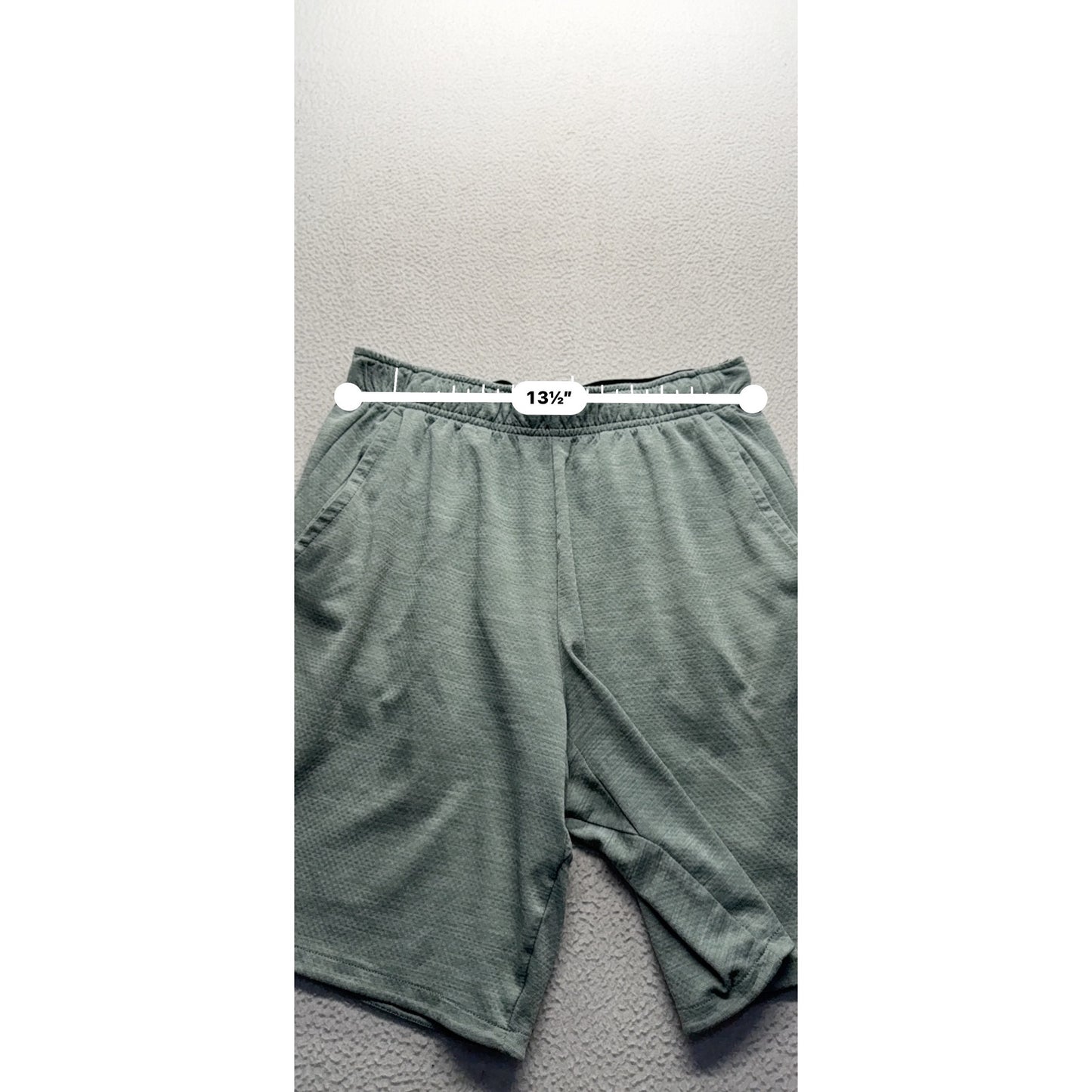 Nike Mens Dri-Fit Athletic Shorts M Light Gray Polyester Activewear #9528