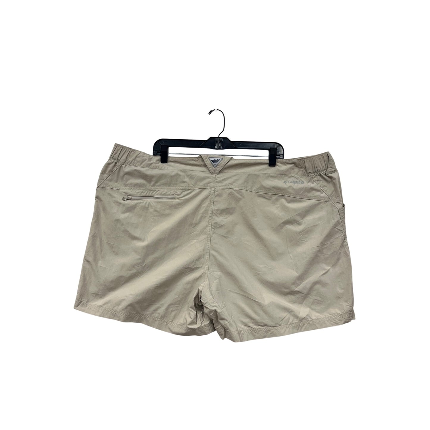 Columbia Womens Plus Size 3X Khaki Nylon Shorts With Pockets #6705