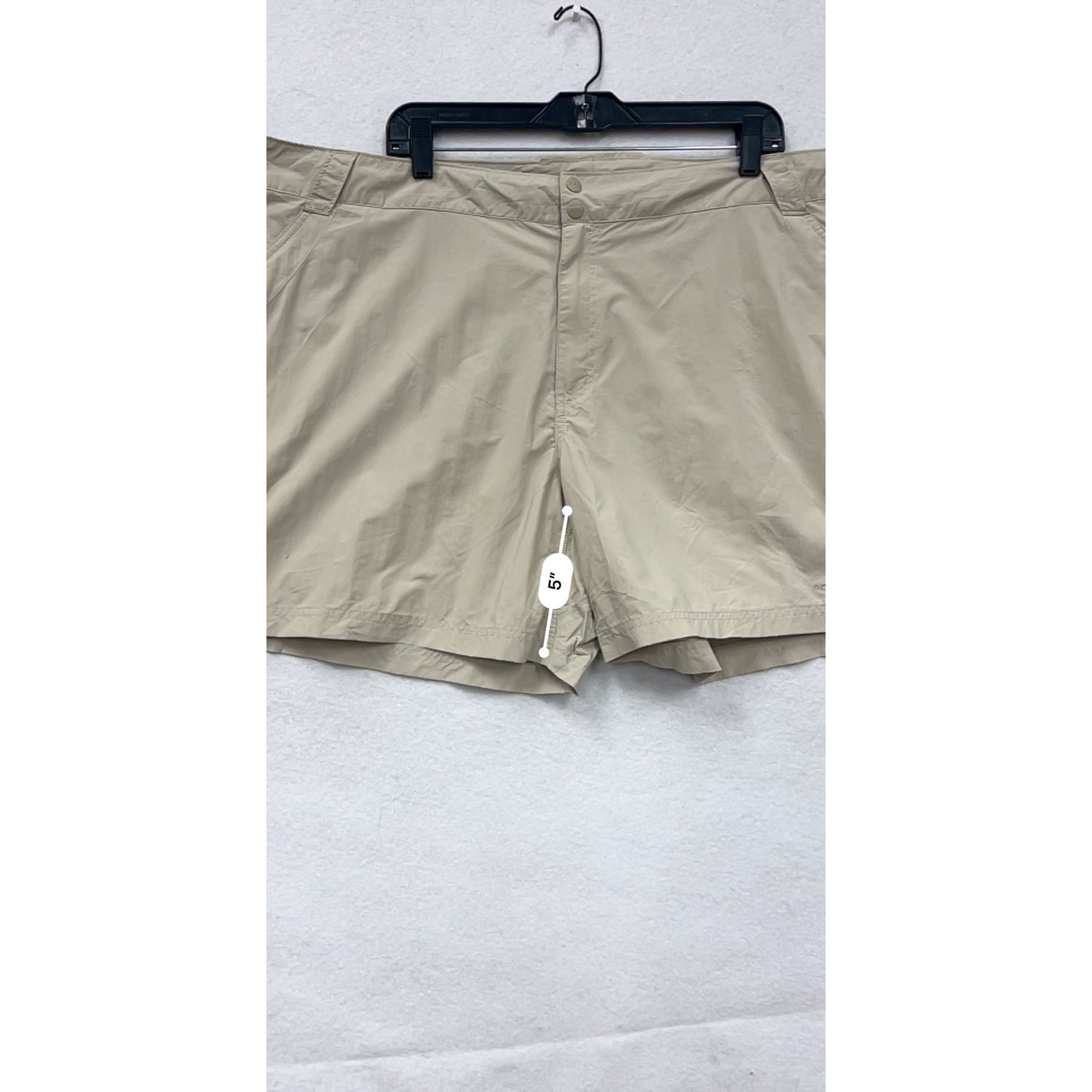 Columbia Womens Plus Size 3X Khaki Nylon Shorts With Pockets #6705