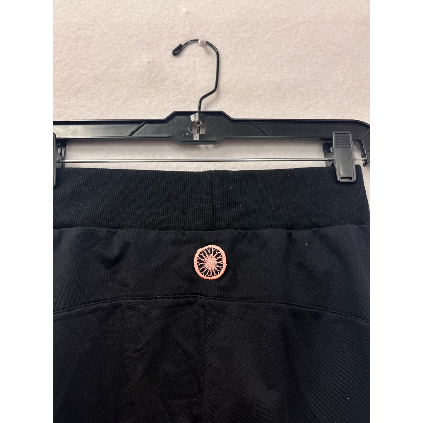 SoulCycle Black Joggers With "Athlete Warrior Soul" Print XS #8137