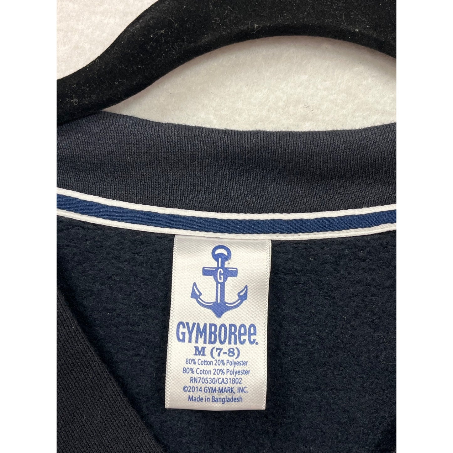 Boys Gymboree Navy Blue Cardigan Sweater M (7-8) Button-Front Cotton Blend With Pockets #6760