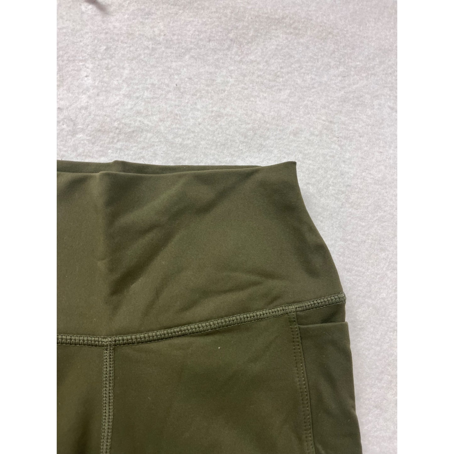 Senita Athletics Womens XS Olive Ruffle Leggings #8313