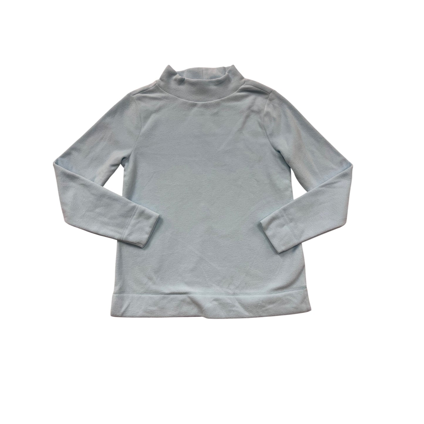 Talbots Light Blue Fleece Turtleneck Pullover #6112