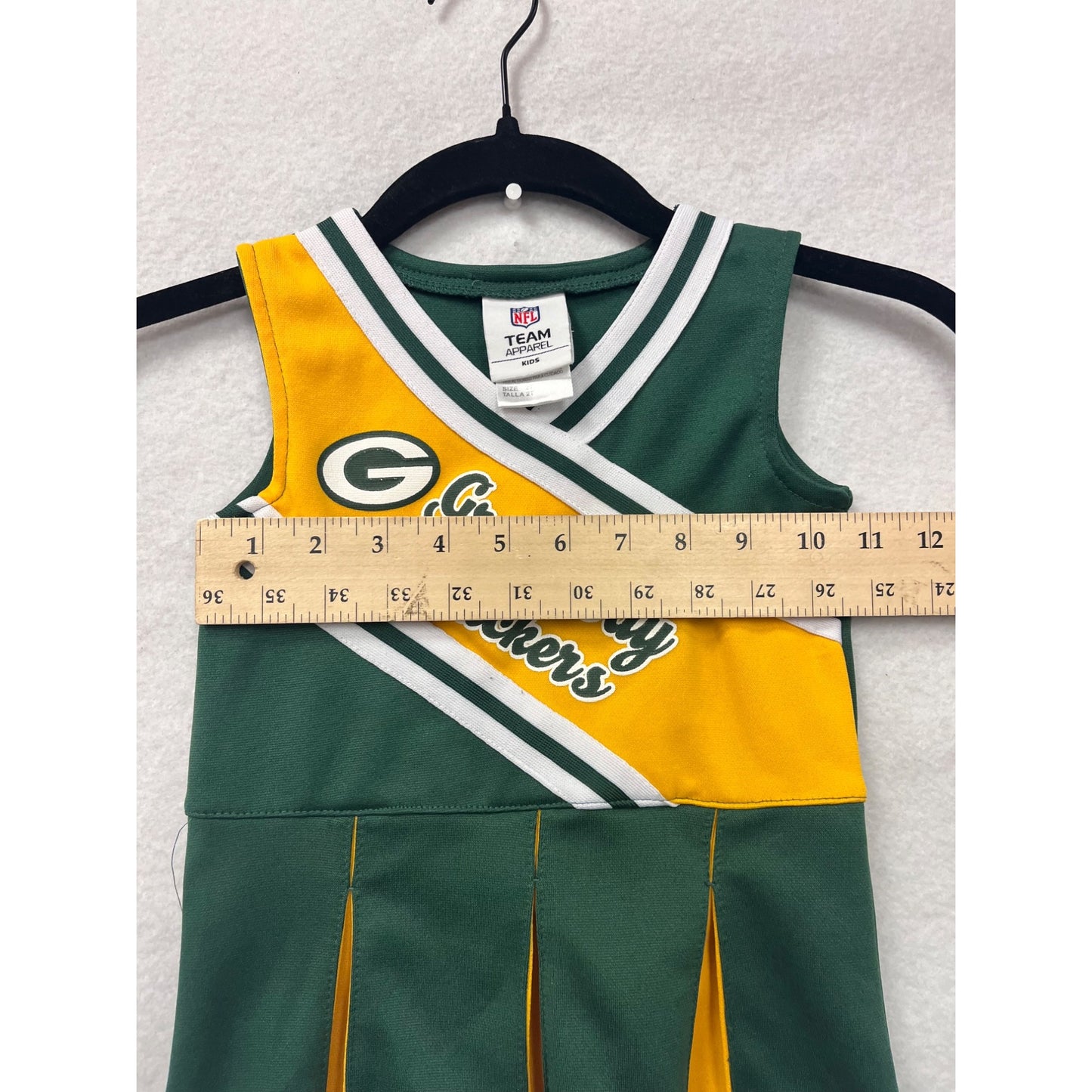 Green Bay Packers 2T Girls Cheerleading Dress NFL Team Apparel #6551