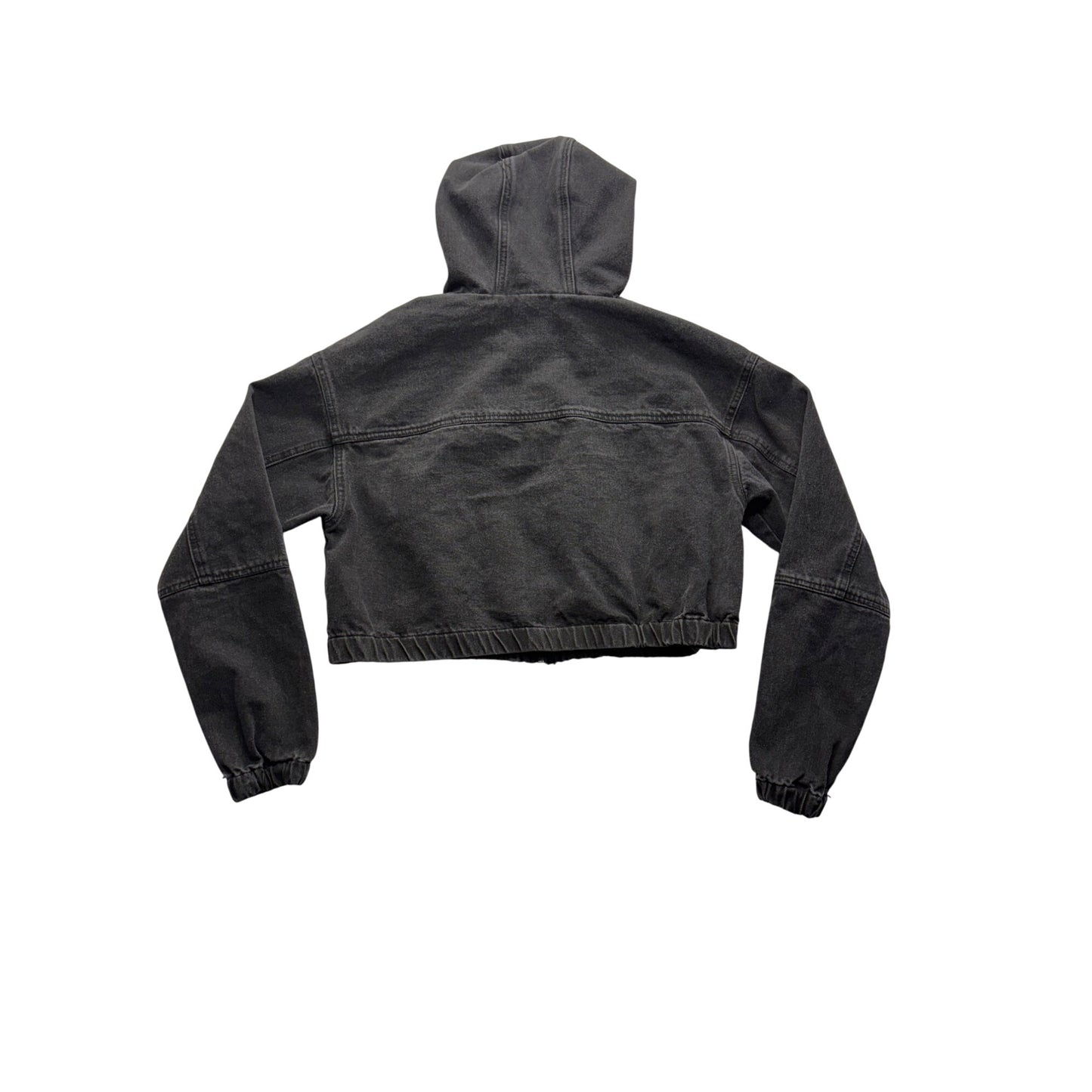 Stoosh Denim Cropped Black Jean jacket #7687