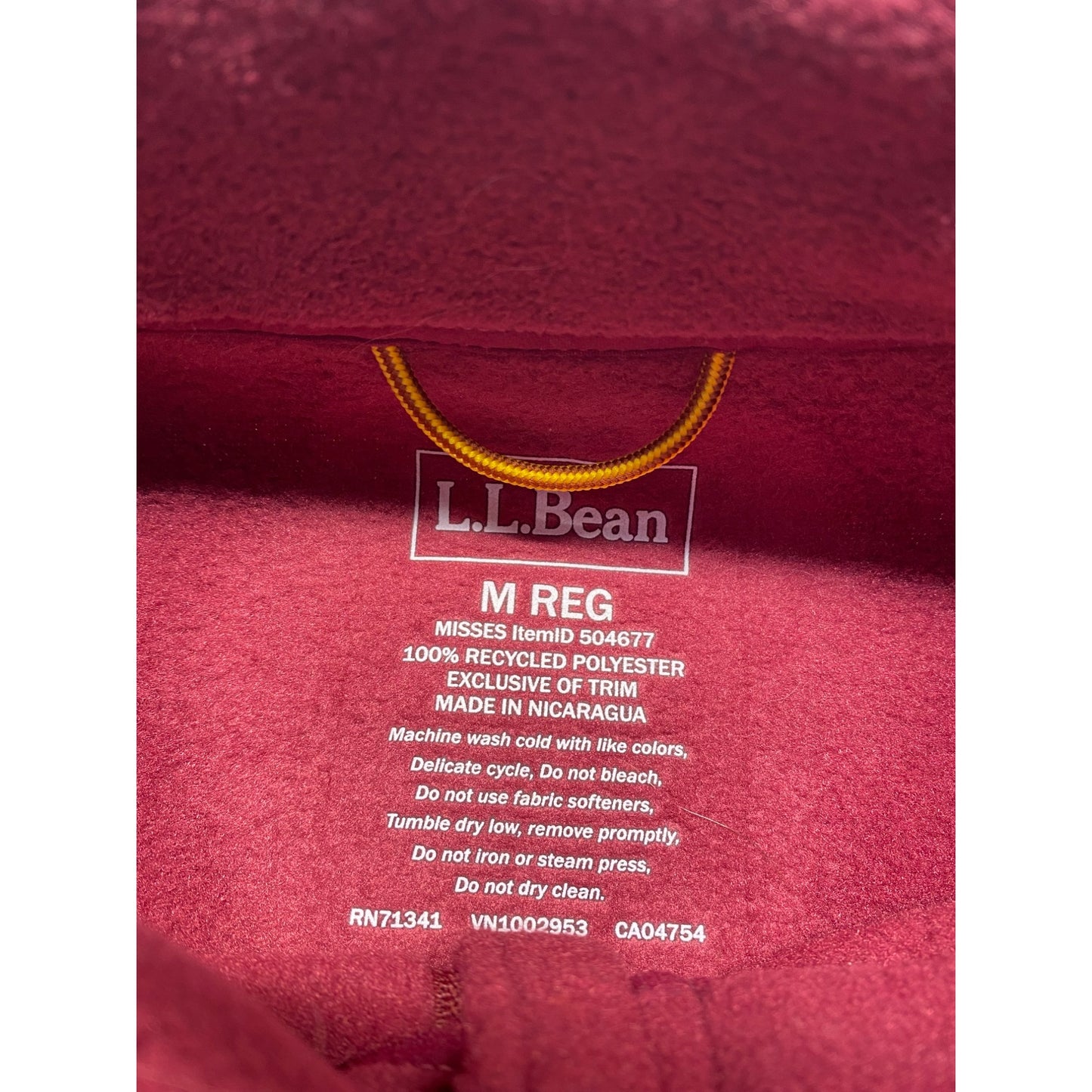 Women’s LL Bean Fleece Zip #5175