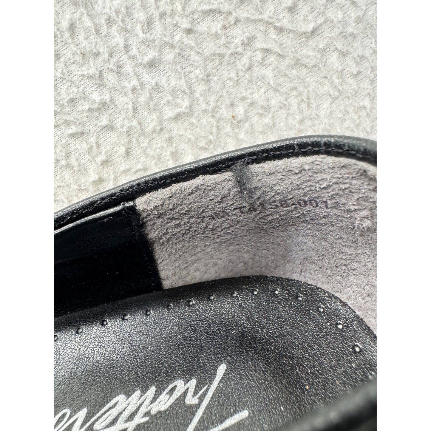 Trotters Black Leather Slip-On Loafers With Square Toe & Low Heel #9829