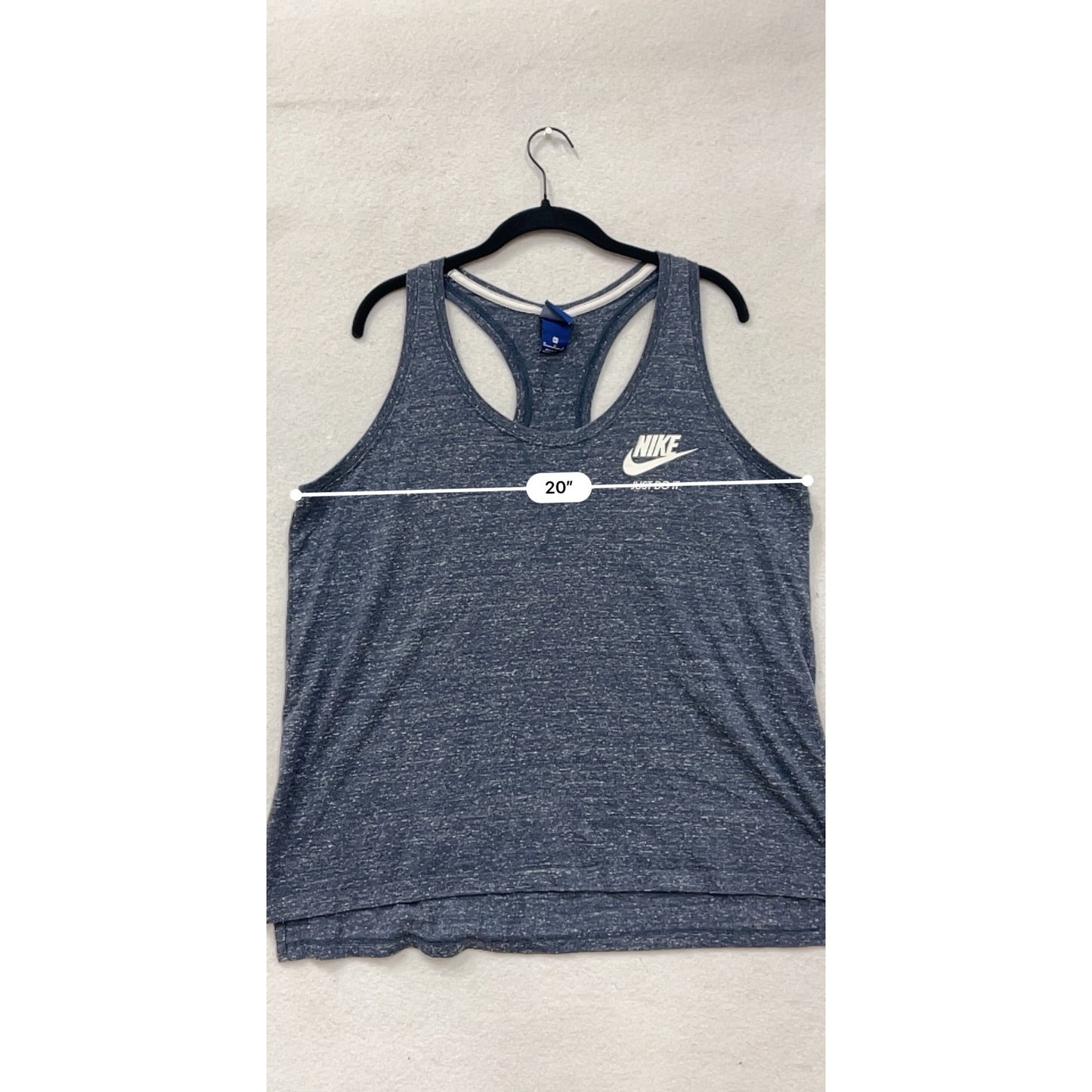 Nike XL Heathered Navy Racerback Tank Top #8858