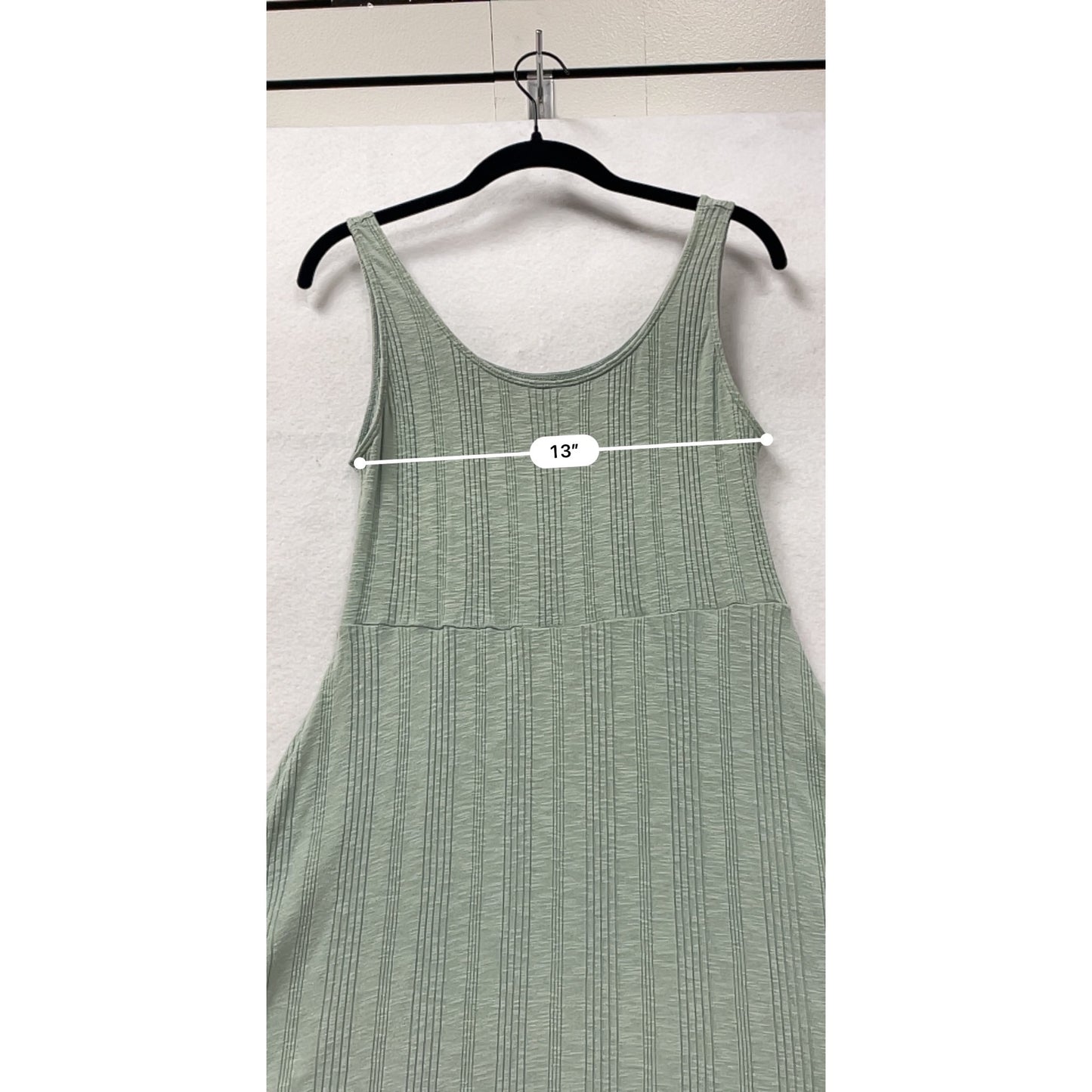 Carve Designs Womens Green Sleeveless Midi Dress S #8099