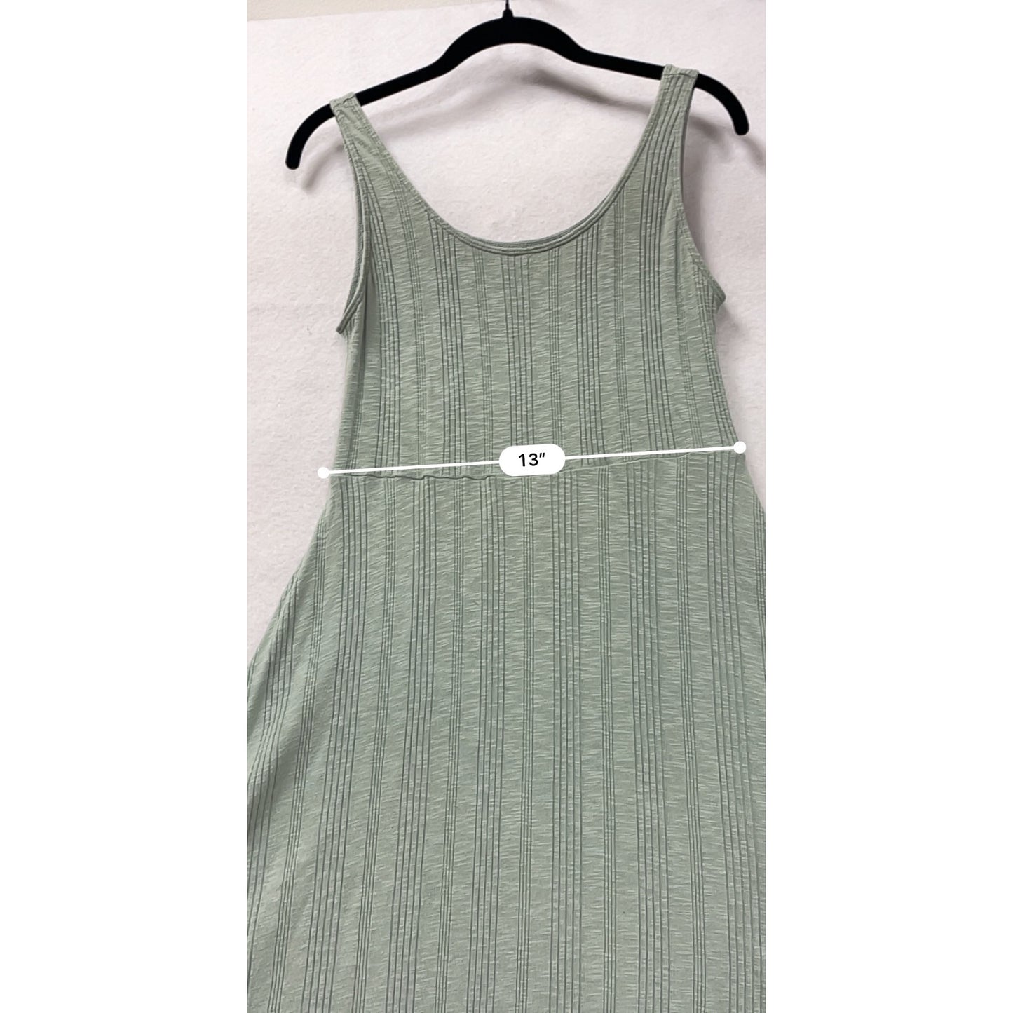Carve Designs Womens Green Sleeveless Midi Dress S #8099
