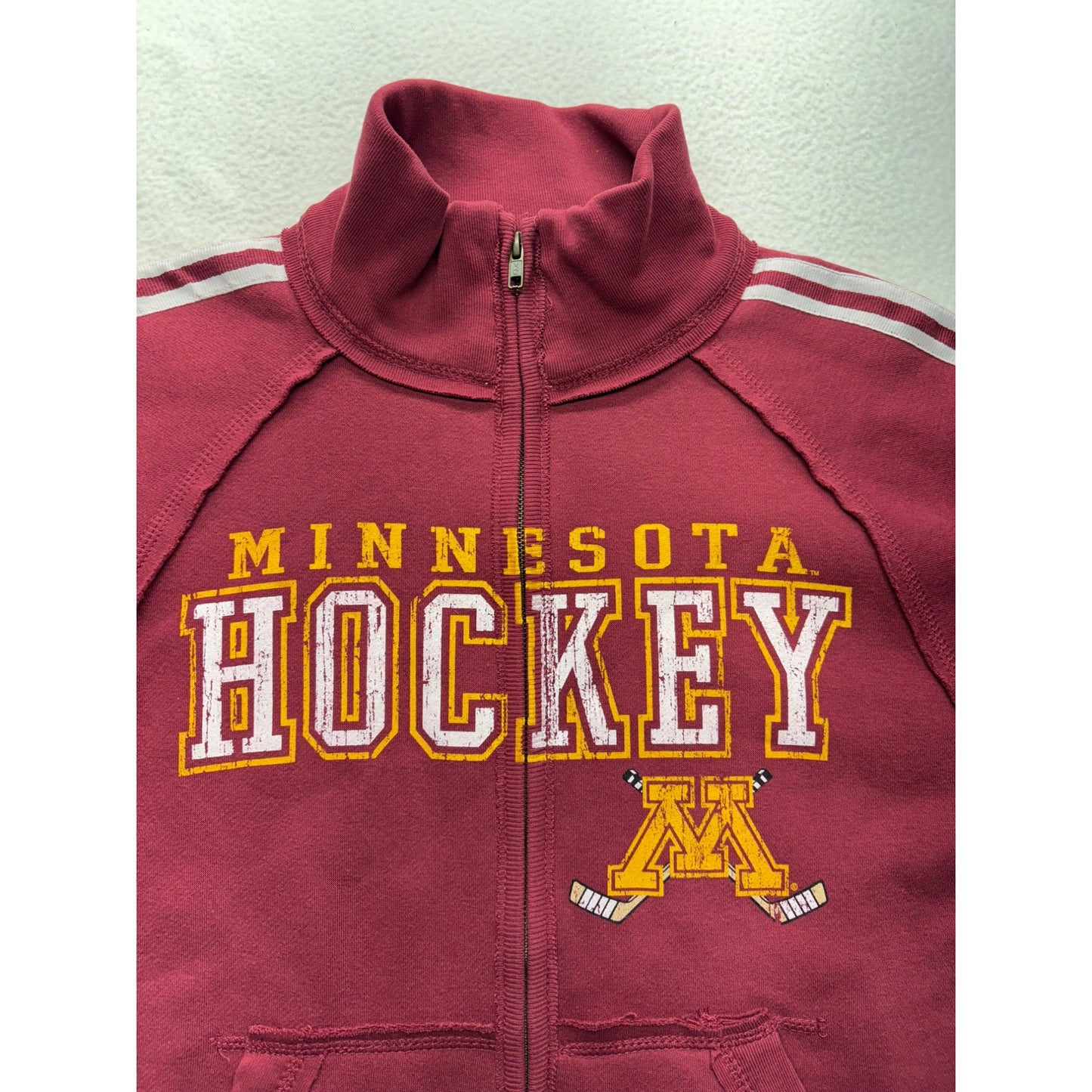 *NWT* Minnesota Hockey Maroon Full-Zip Sweatshirt #7486