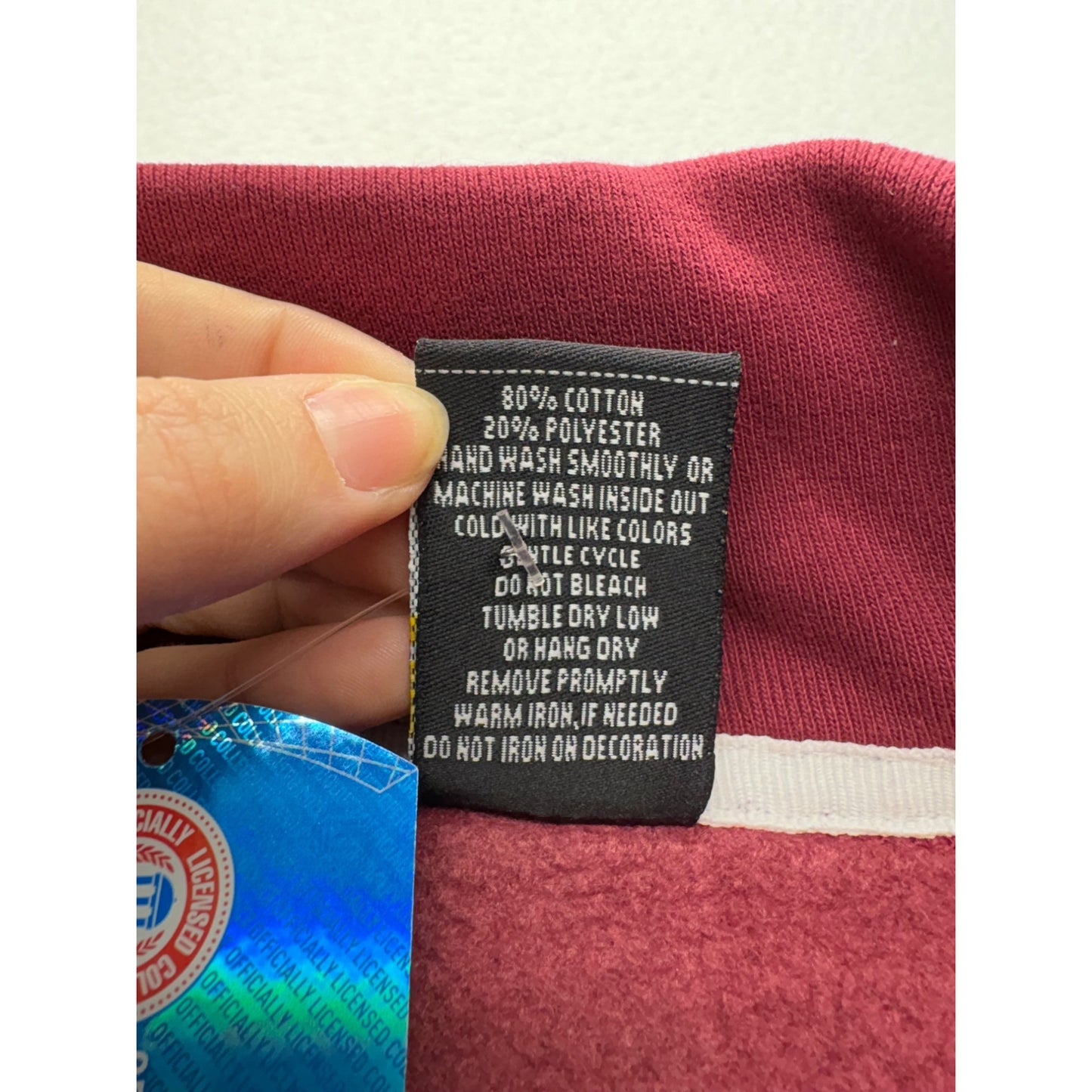*NWT* Minnesota Hockey Maroon Full-Zip Sweatshirt #7486