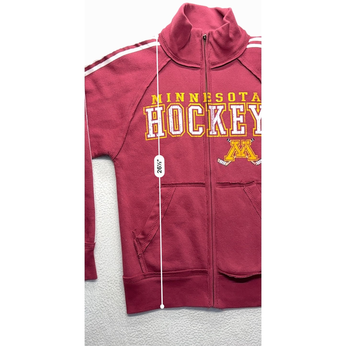 *NWT* Minnesota Hockey Maroon Full-Zip Sweatshirt #7486
