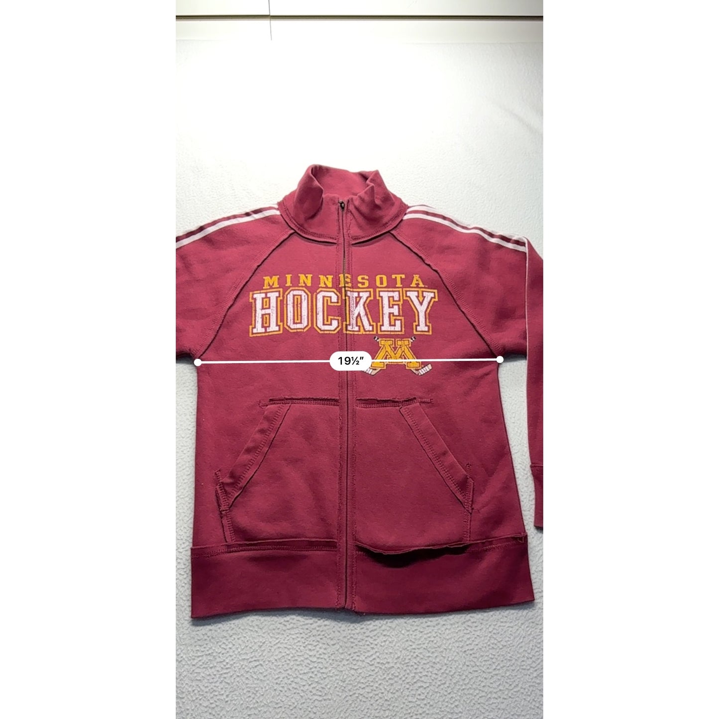 *NWT* Minnesota Hockey Maroon Full-Zip Sweatshirt #7486