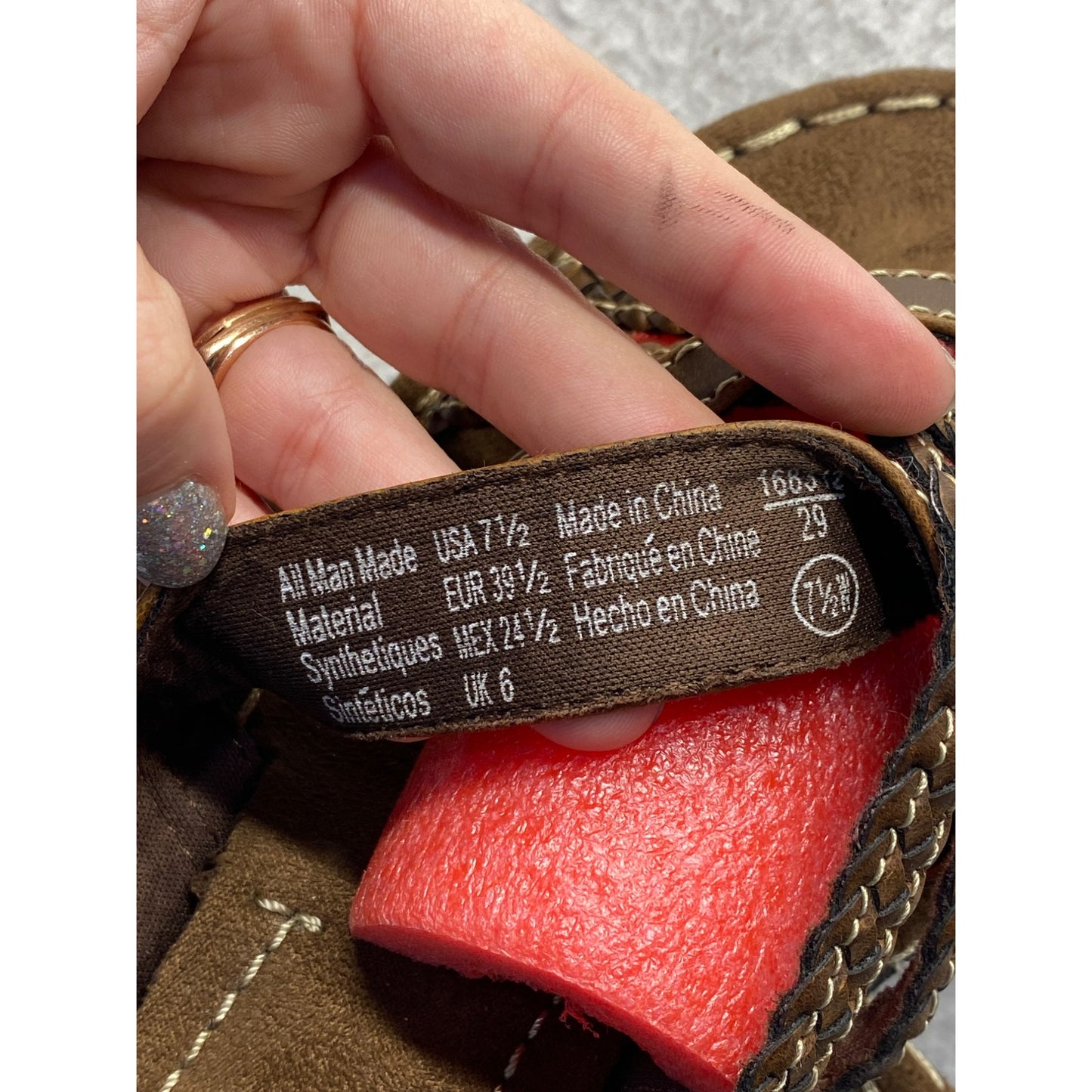 Women’s comfort plus brown strappy sandals #5478