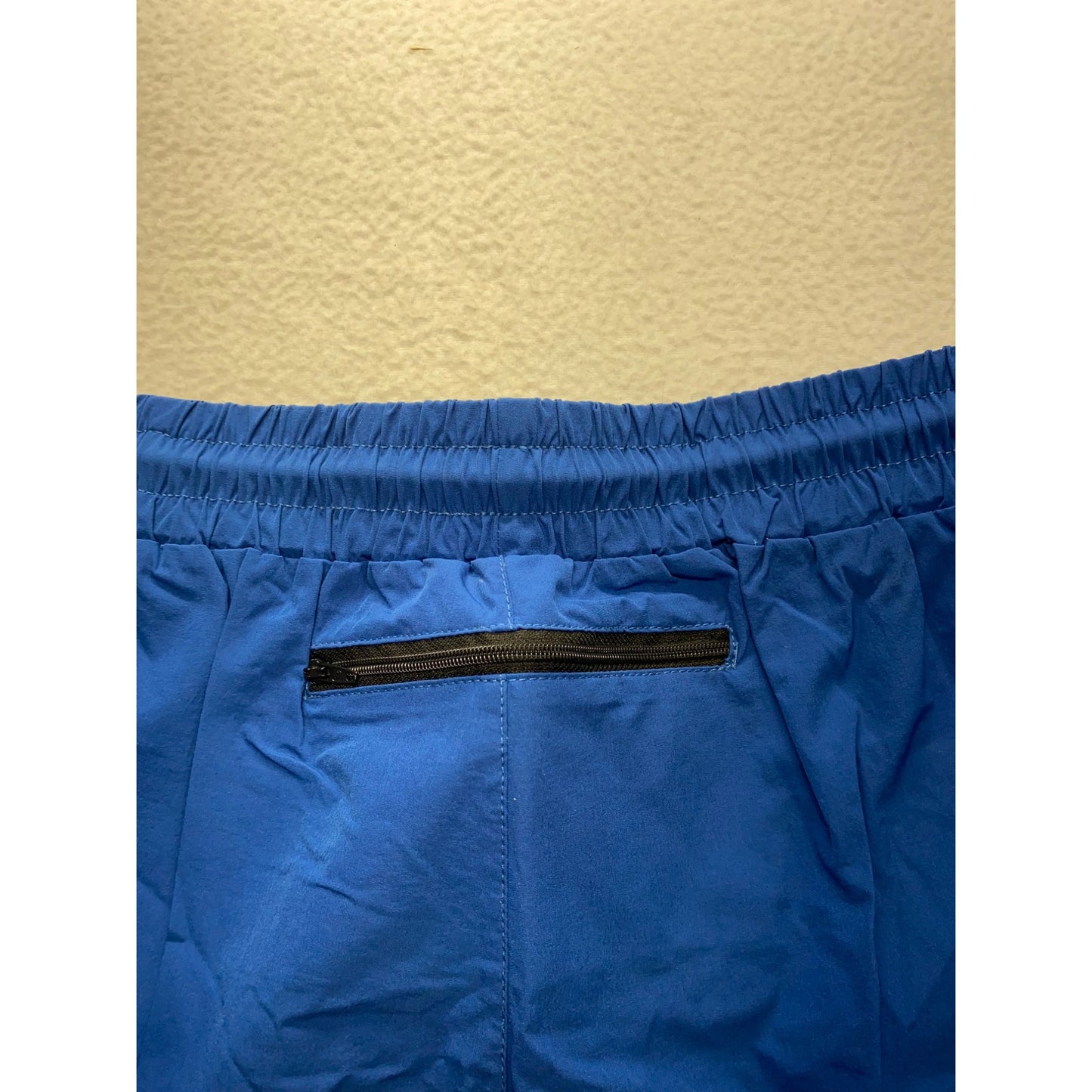 Coofandy Mens Blue Athletic Shorts Nylon/Spandex Blend #7188