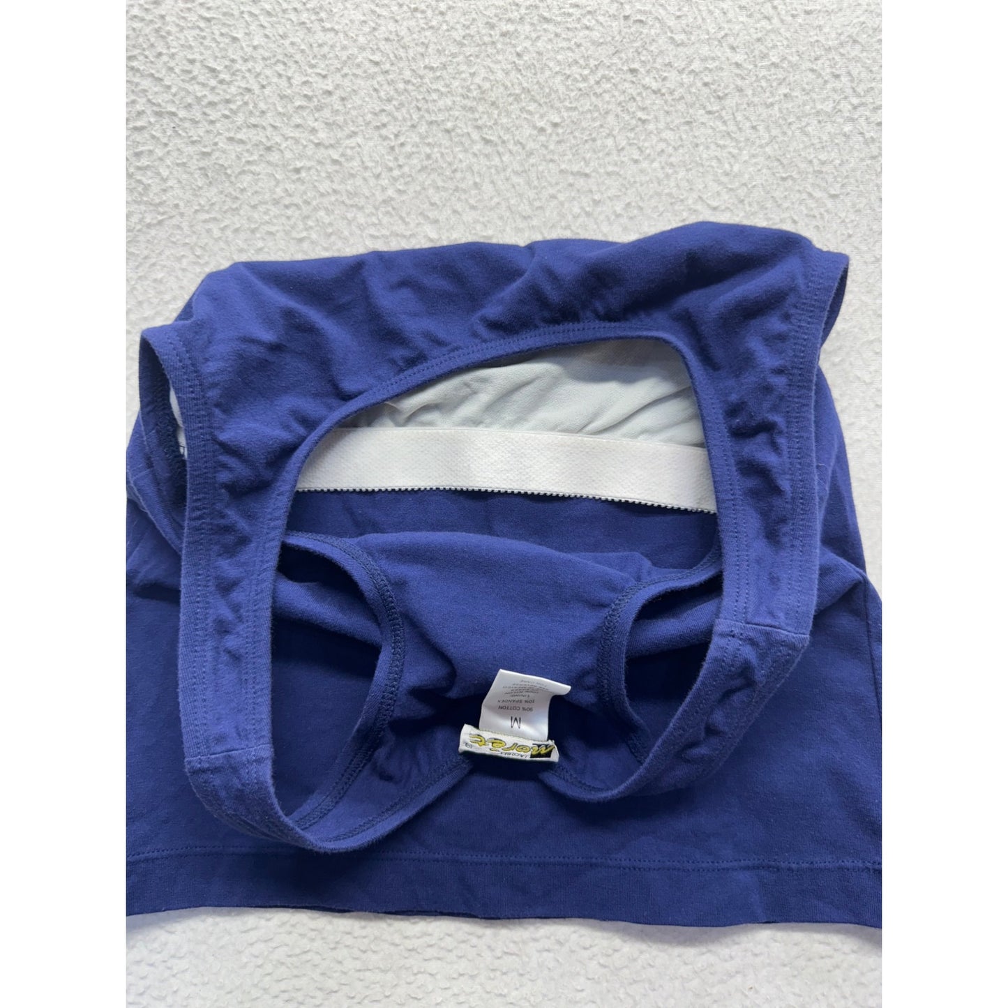 Vintage Jacques Moret Blue Racerback Tank Top M Womens Activewear #7822