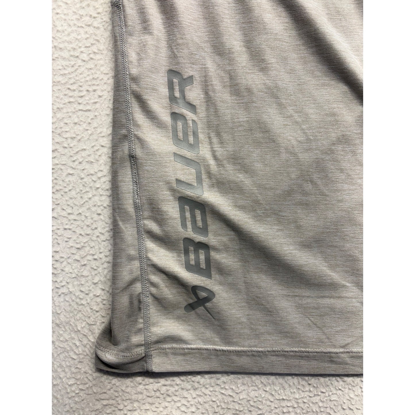 Bauer Mens Grey Performance Athletic T-Shirt #7680