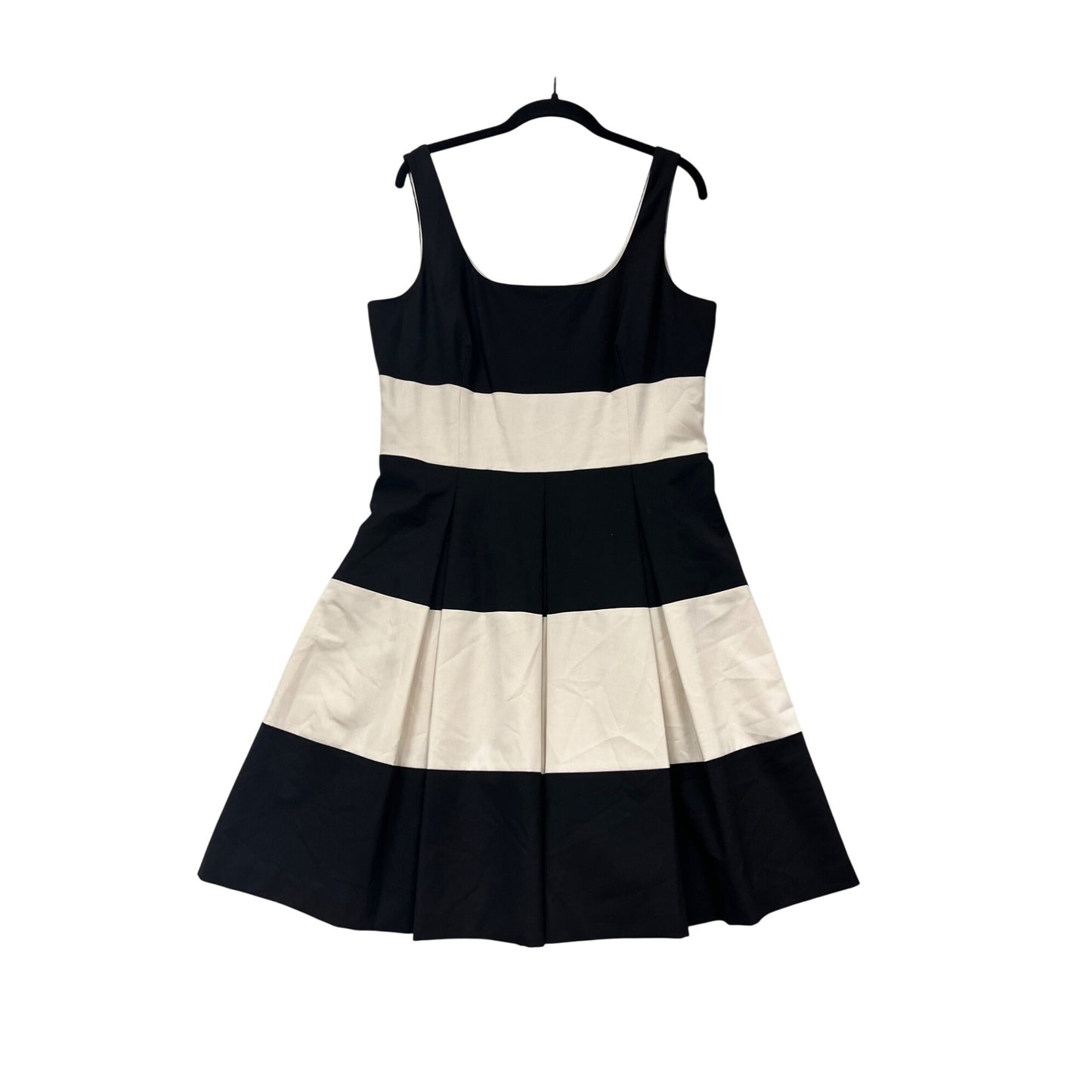 Banana Republic Womens Sleeveless Black & White Striped Dress Size 14 #404A