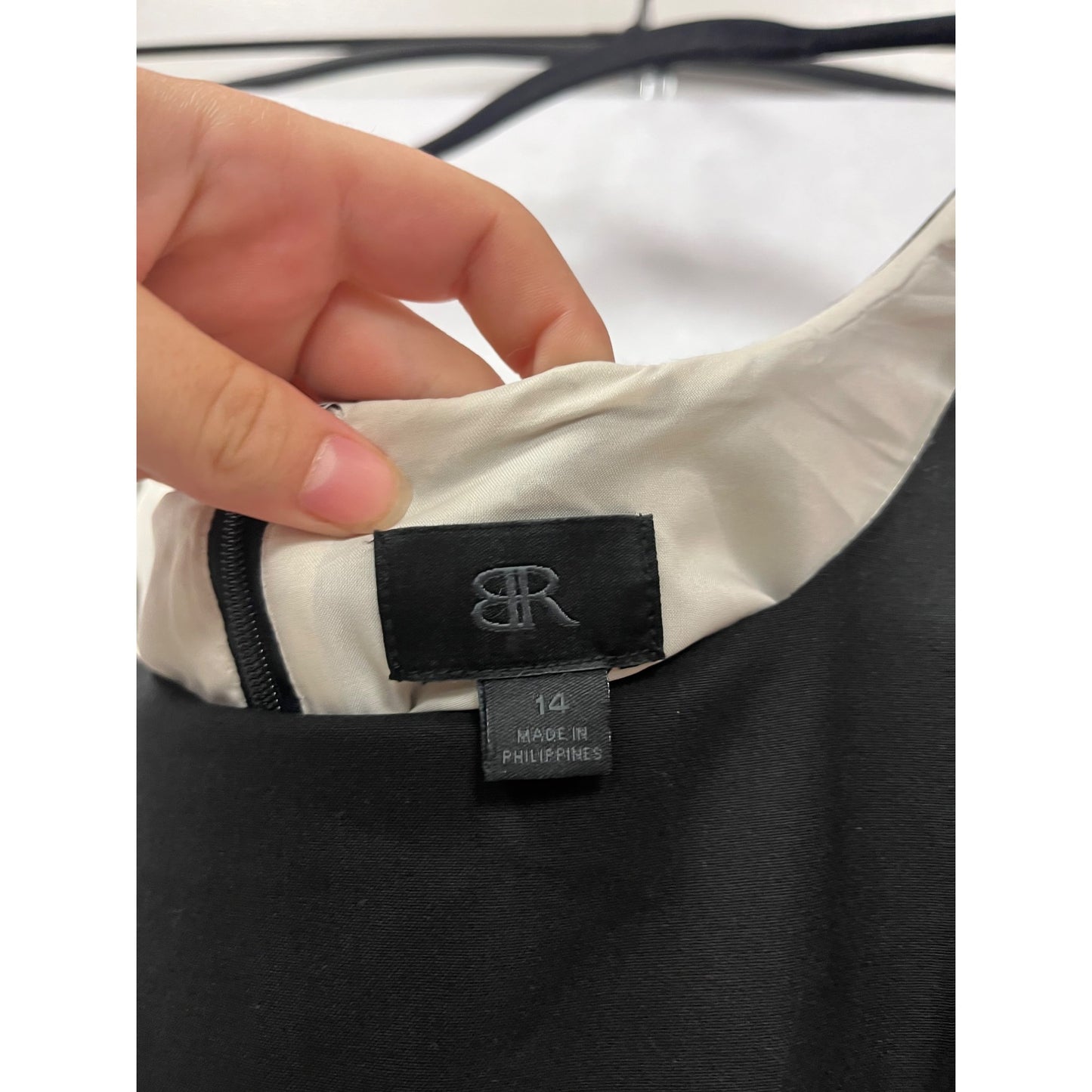 Banana Republic Womens Sleeveless Black & White Striped Dress Size 14 #404A