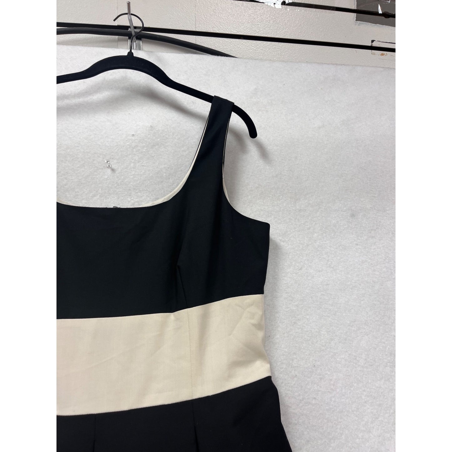 Banana Republic Womens Sleeveless Black & White Striped Dress Size 14 #404A