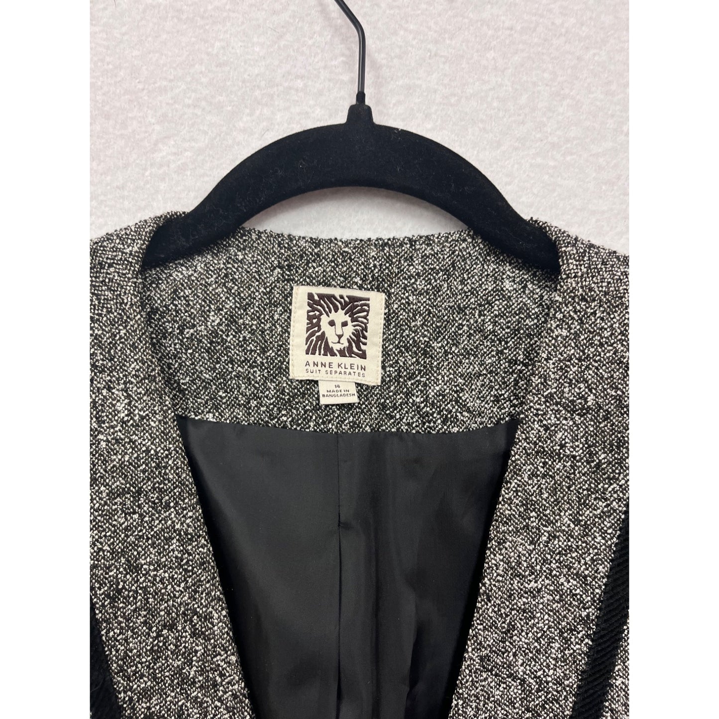 Anne Klein Womens Size 14 Tweed Blazer Jacket #6328