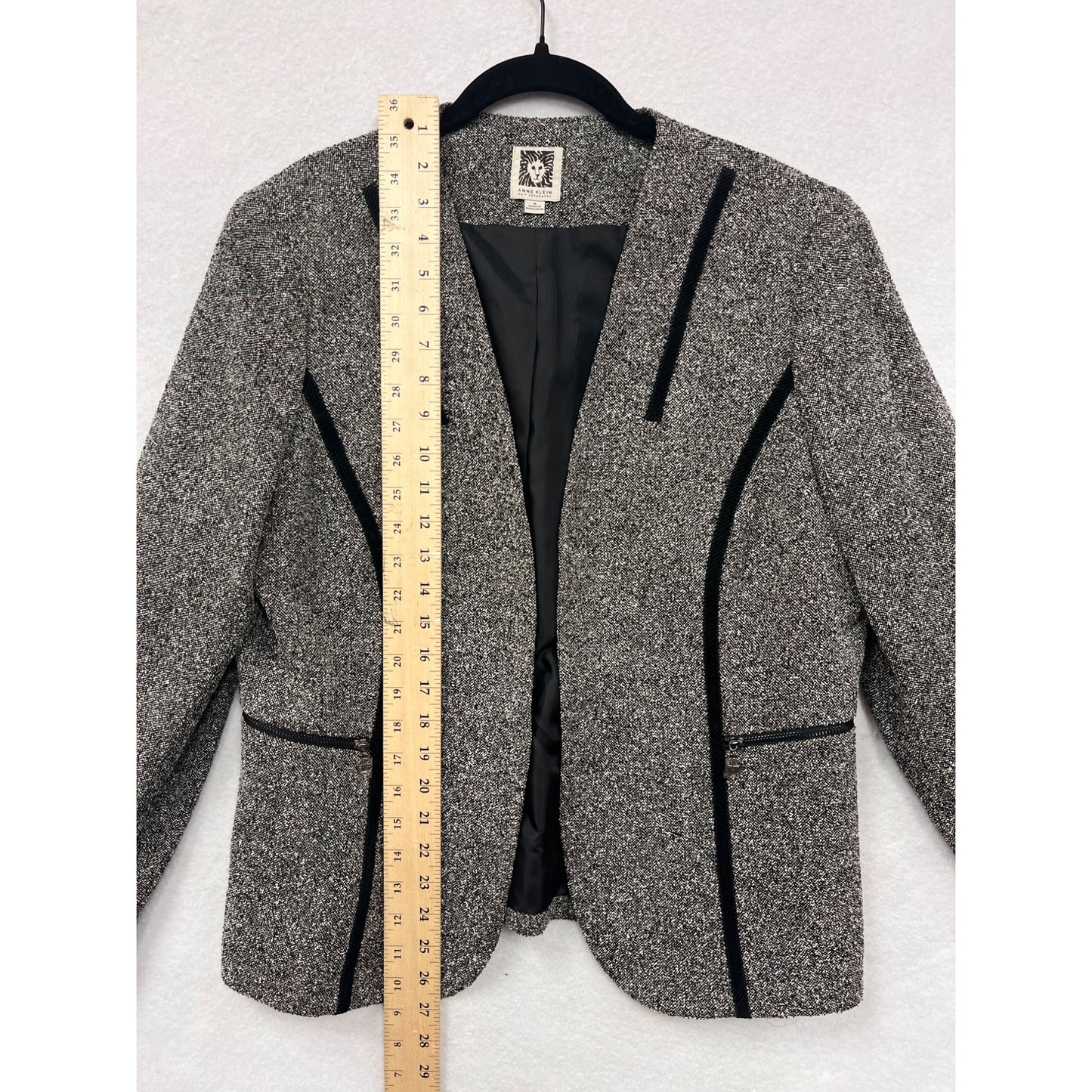 Anne Klein Womens Size 14 Tweed Blazer Jacket #6328
