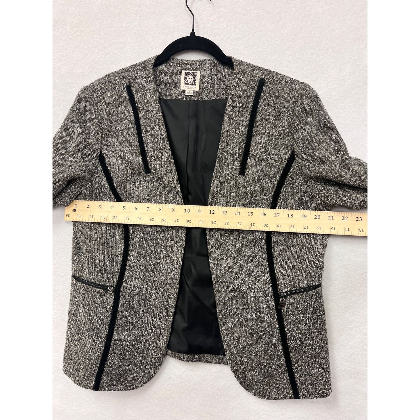 Anne Klein Womens Size 14 Tweed Blazer Jacket #6328
