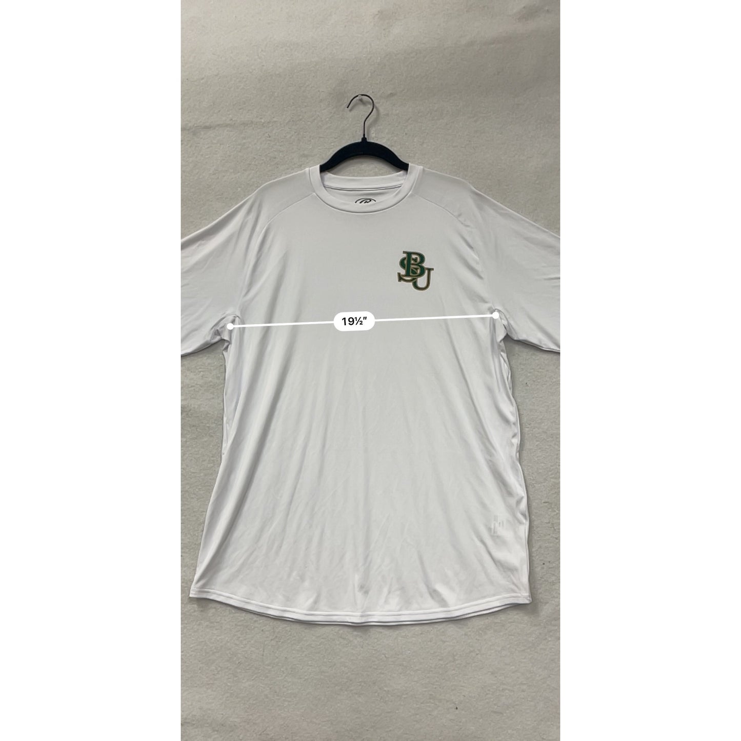 Mens White Performance T-Shirt Large By Rawlings #8083