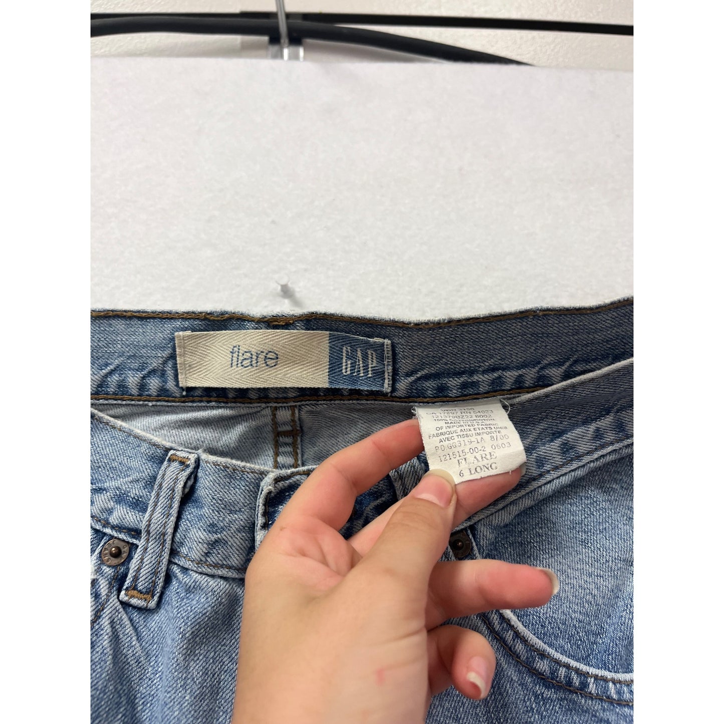 Gap Flare Jeans Womens Size 6 Long Blue Denim #260A