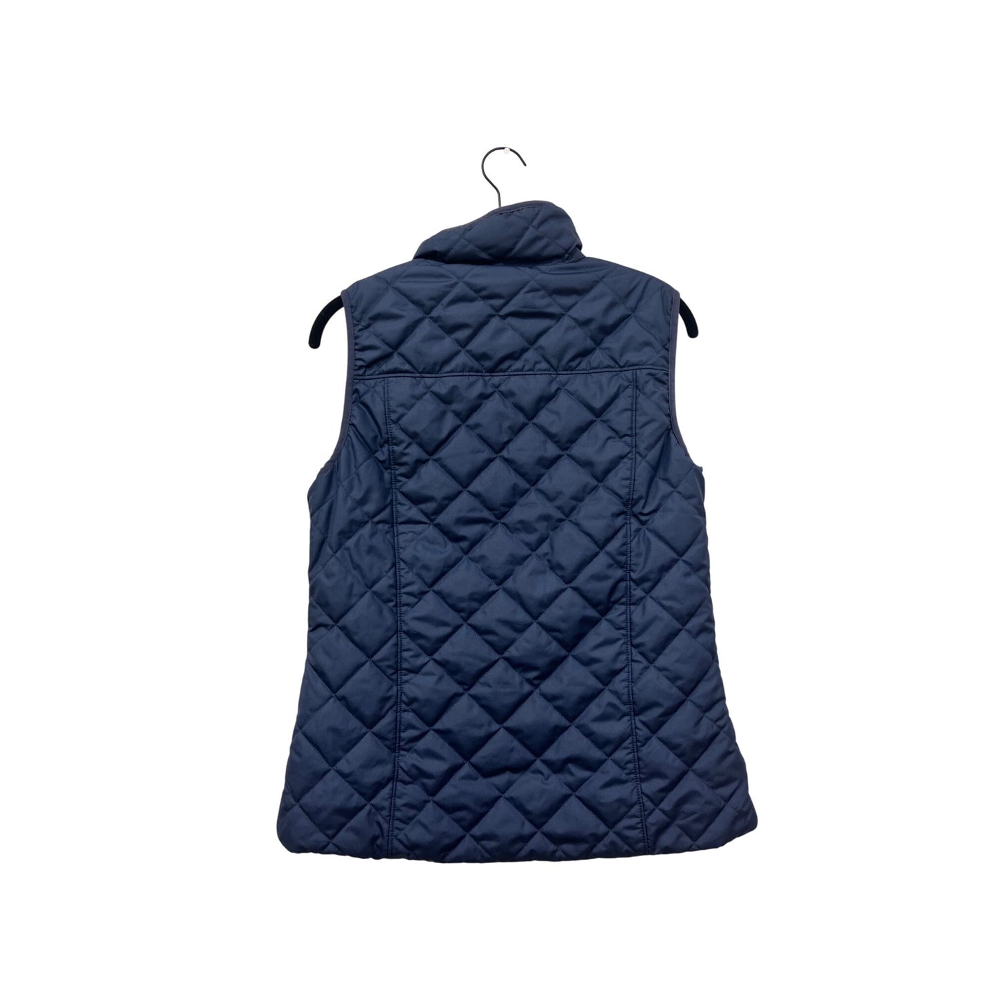Columbia Womens Small Quilted Navy Vest With Fleece Lining #8165