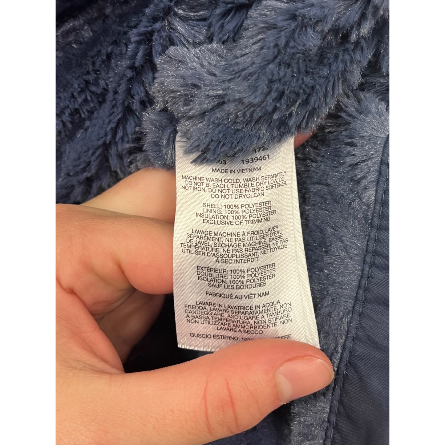 Columbia Womens Small Quilted Navy Vest With Fleece Lining #8165