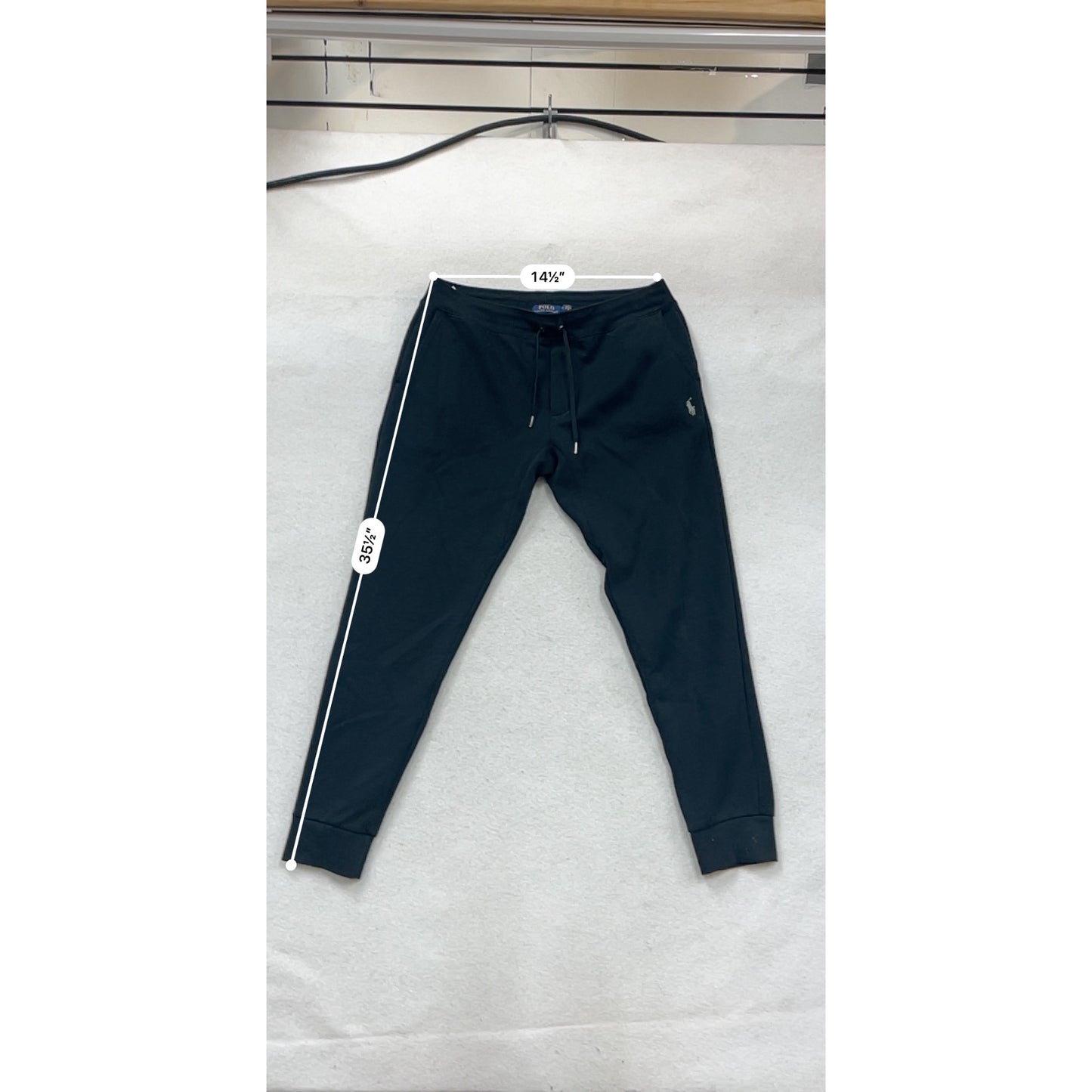 Polo Ralph Lauren Mens Black Jogger Sweatpants Size M #855A
