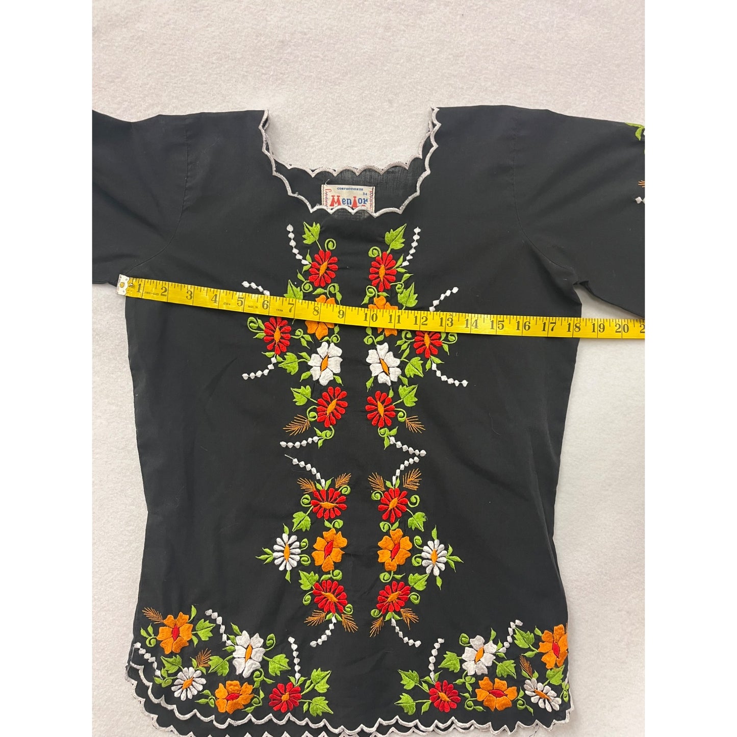 Women’s Floral Embroidered MenLor Blouse #2994