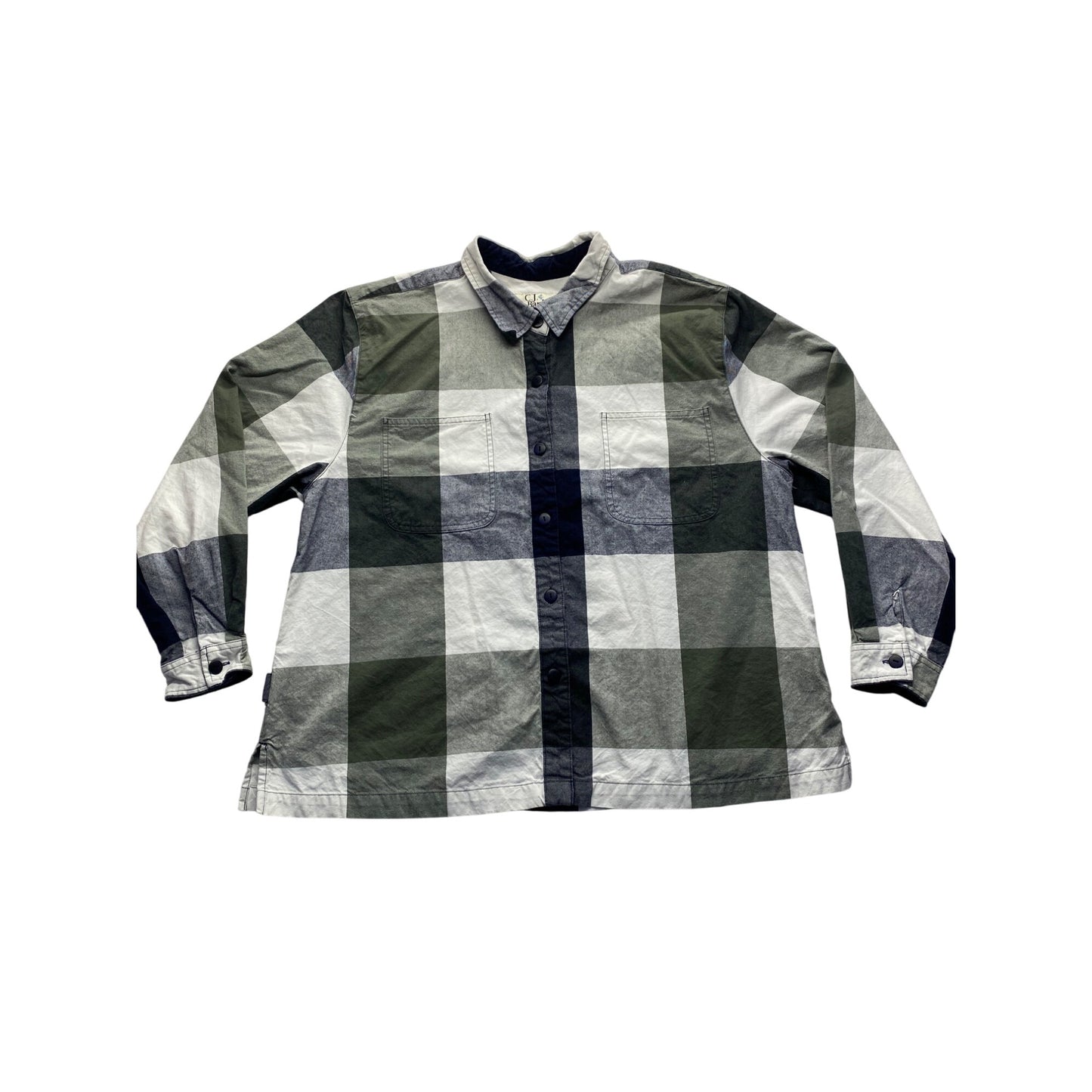 C.J. Banks Womens Vintage Plaid Button-Front Shirt 18W 100% Cotton #7029