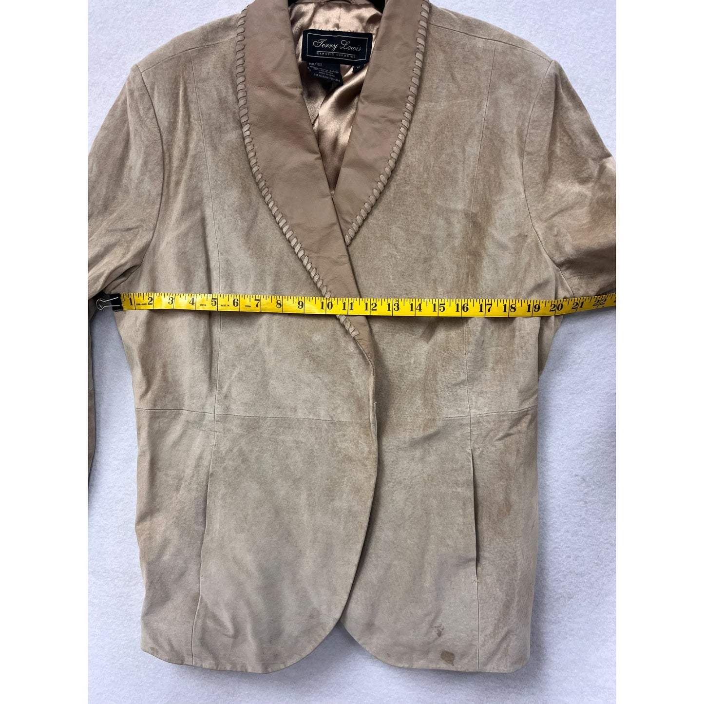Vintage Jerry Lewis True Suede Womens Blazer Jacket #2917