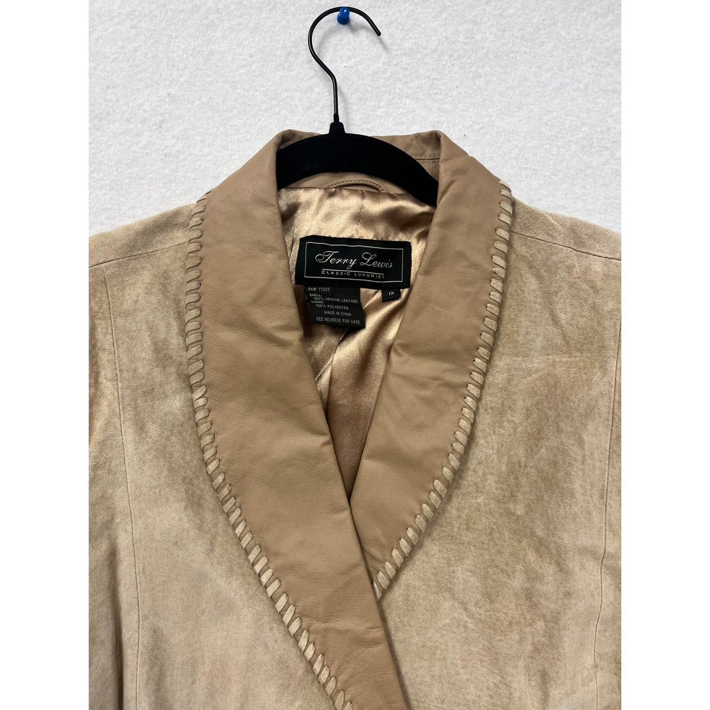 Vintage Jerry Lewis True Suede Womens Blazer Jacket #2917